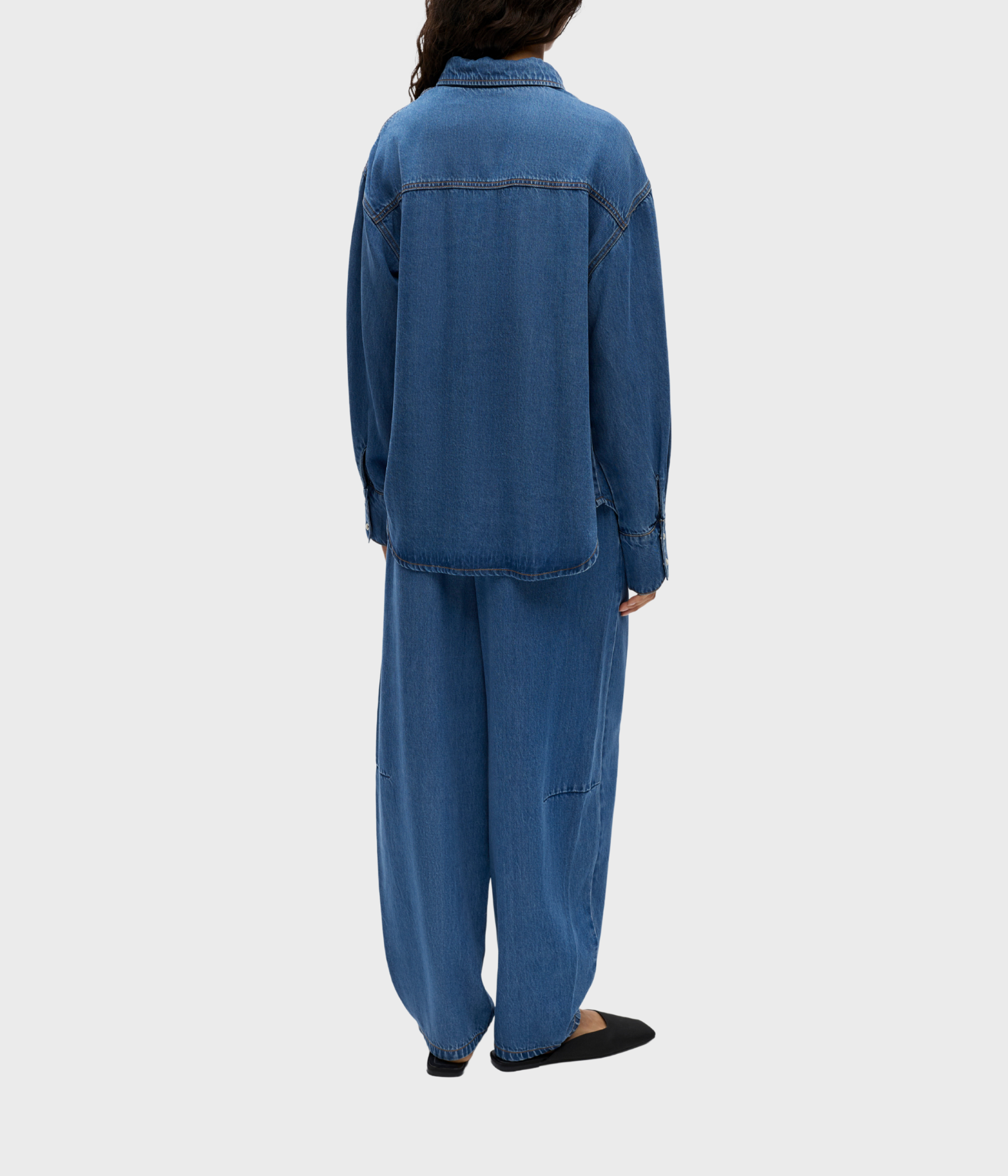 Objframe Zila L/S Re Shirt Noos (Medium Blue Denim)