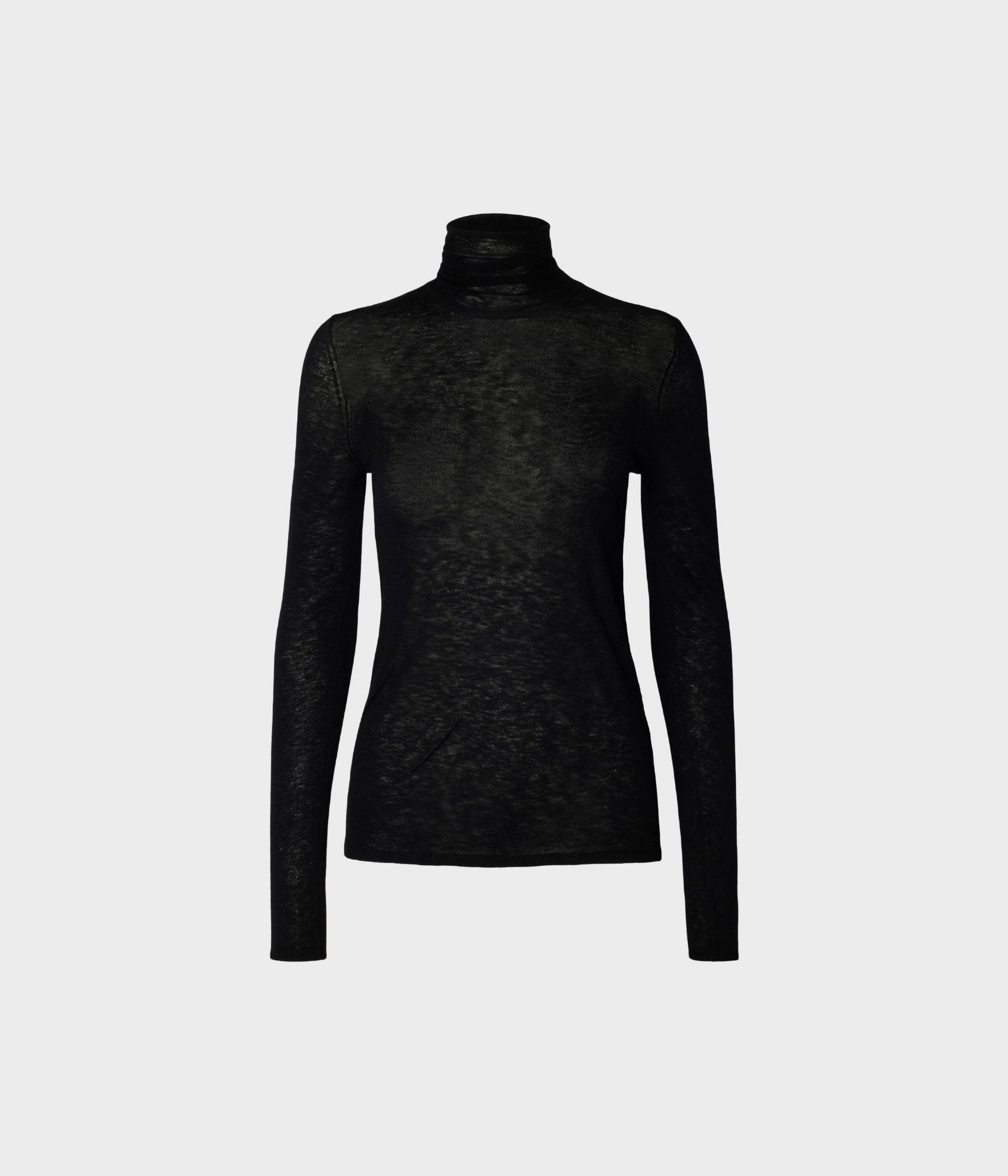 Slwvendy Wool Ls Knit Roll Neck Noos (Black)