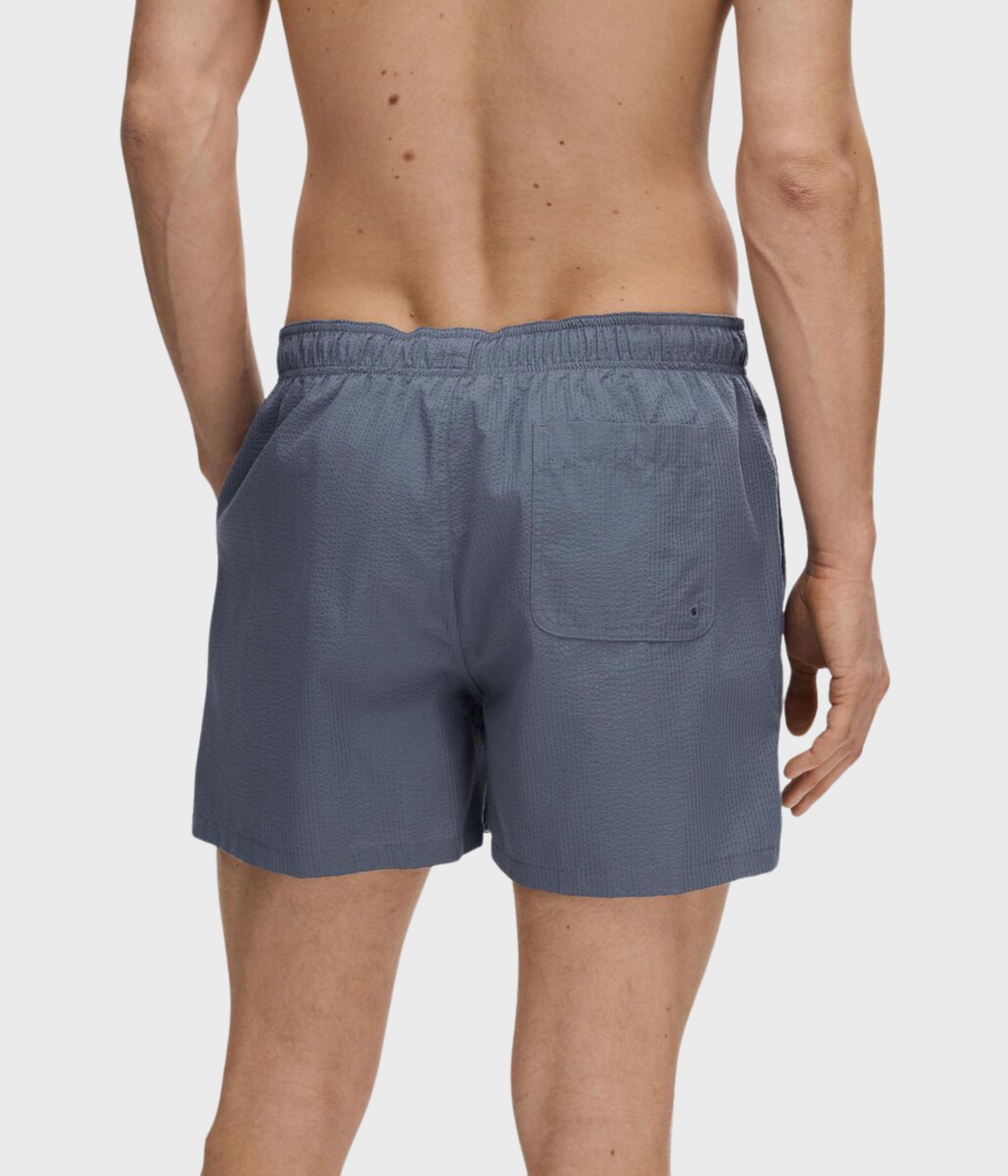 SLHCOOPER-SEERSUCKER SWIMSHORTS (Bering Sea)