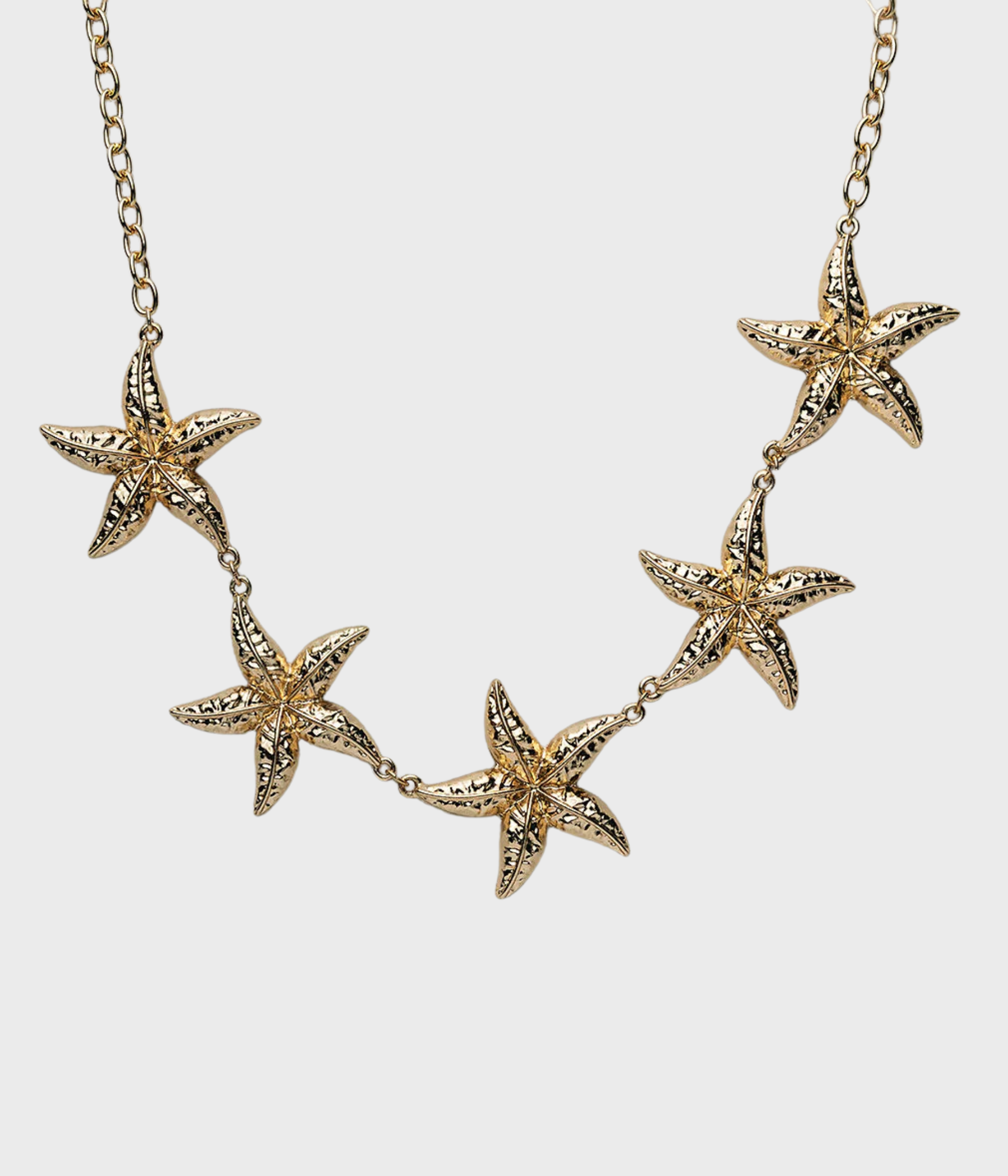 Starfish Necklace Gold. (Gold)
