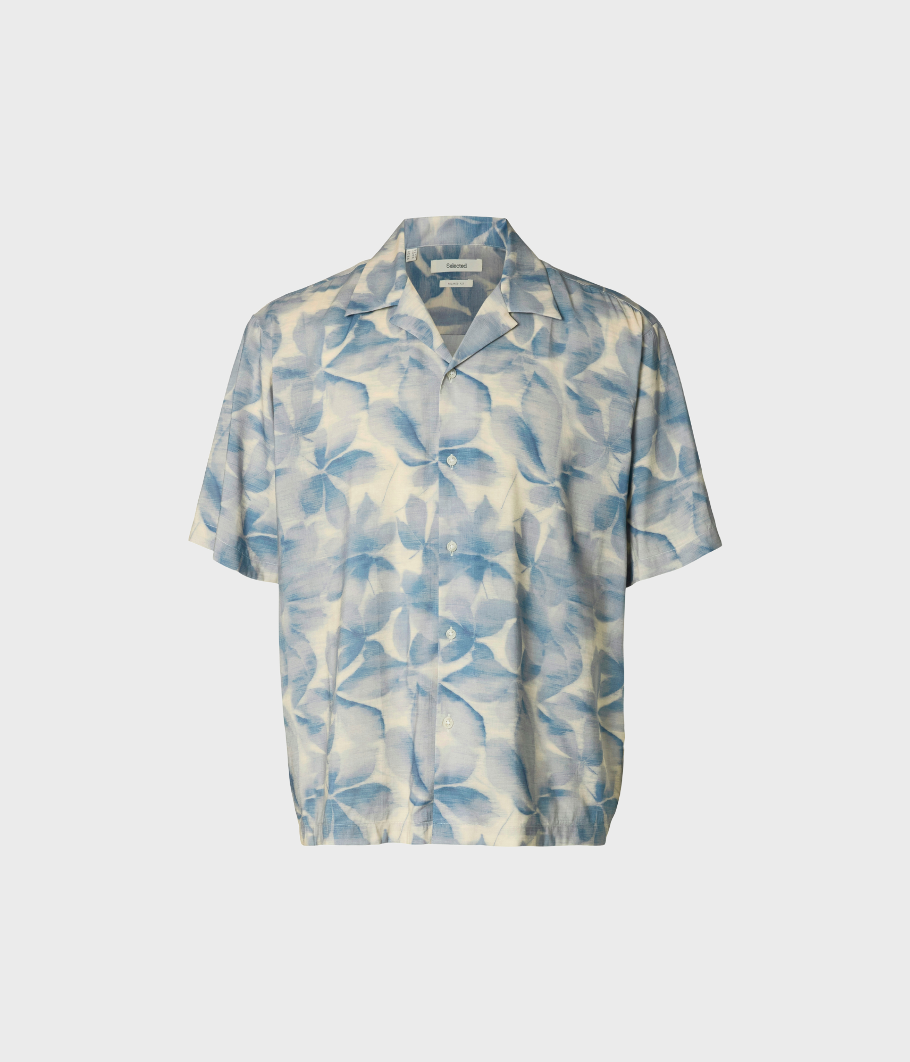 SLHRLXAIR MIX SS SHIRT (Blue Mirage AOP:Leaves) - D.O. Design Only