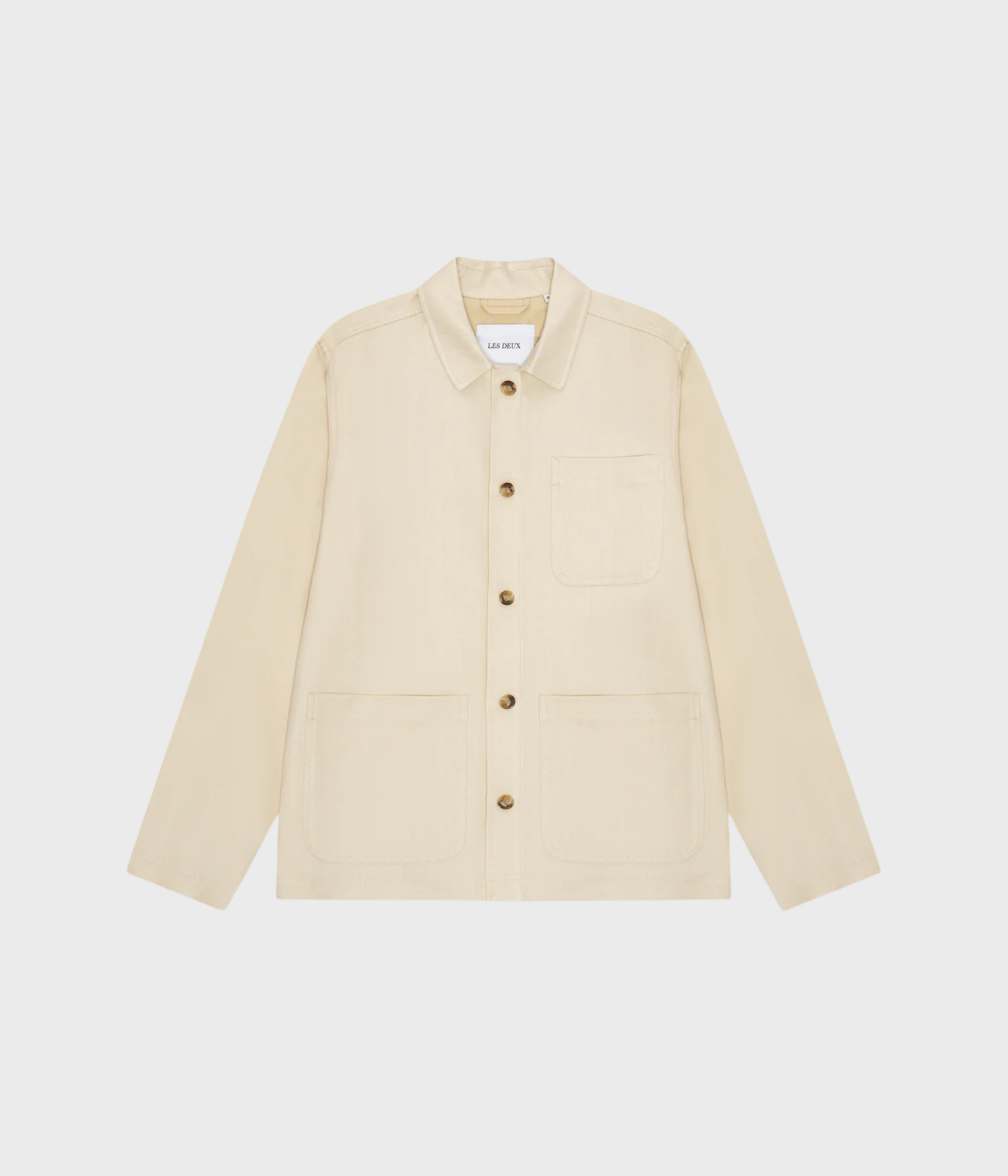 Herringbone Overshirt (215 Ivory)