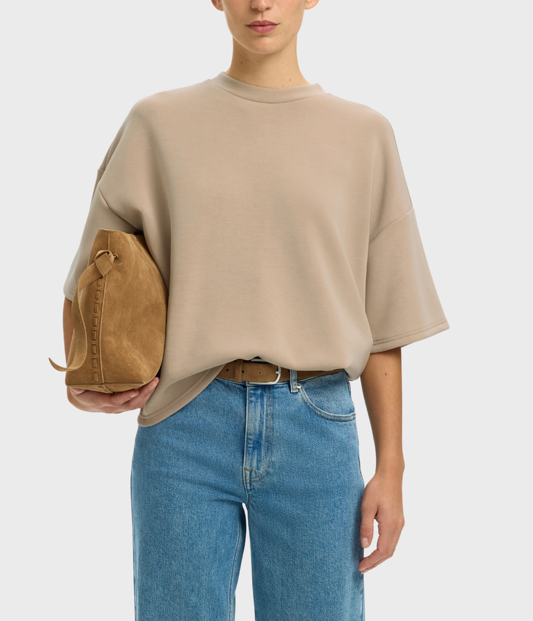 SLFOVERSIZED TENNY TEE NOOS (Pure Cashmere)