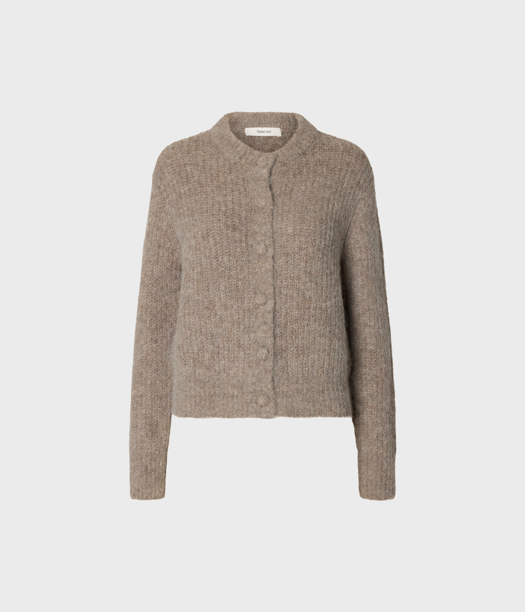Slwgabriella Ls Button Cardigan Noos (Steel Gray)