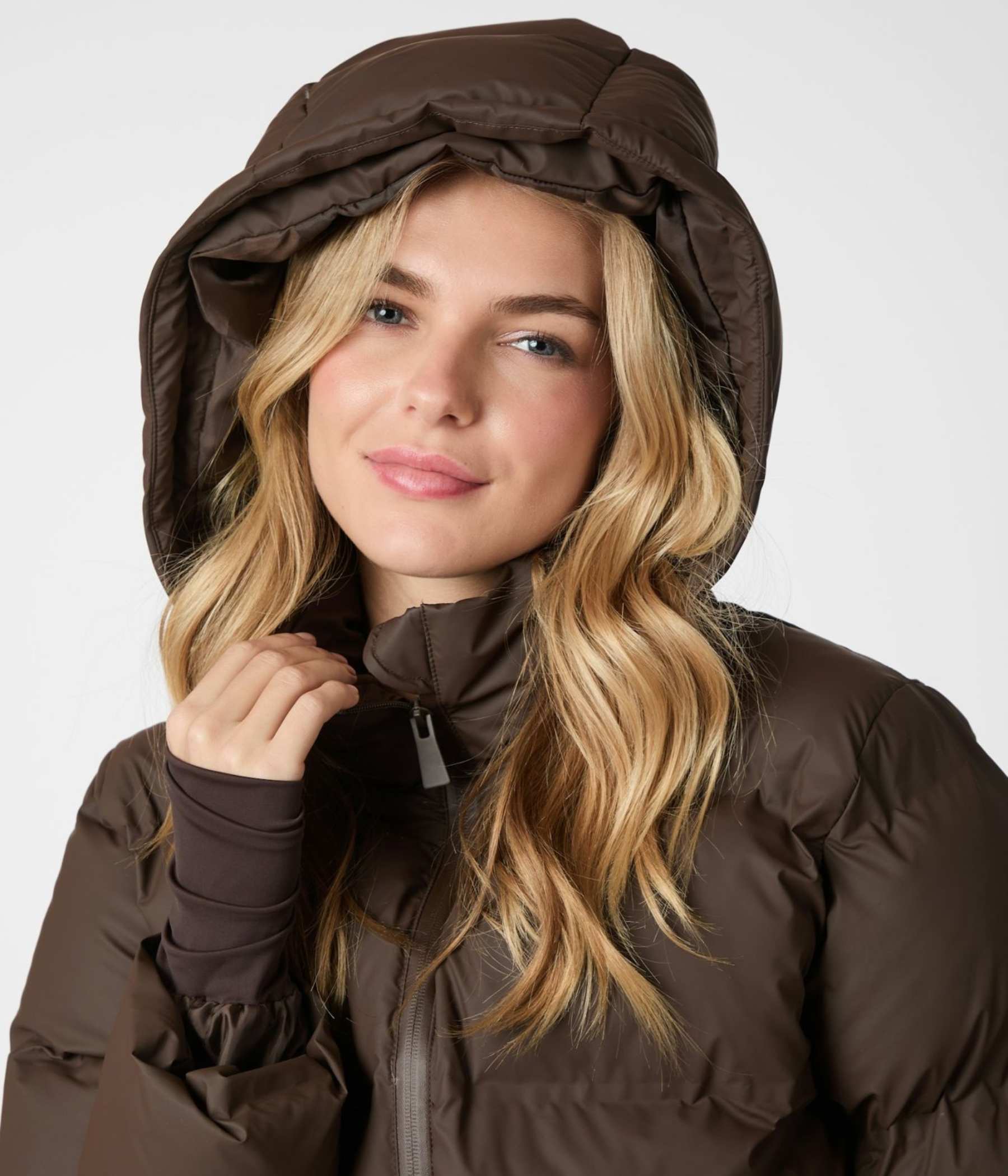 Fox C Puffer Jacket (676 DARK BROWN)