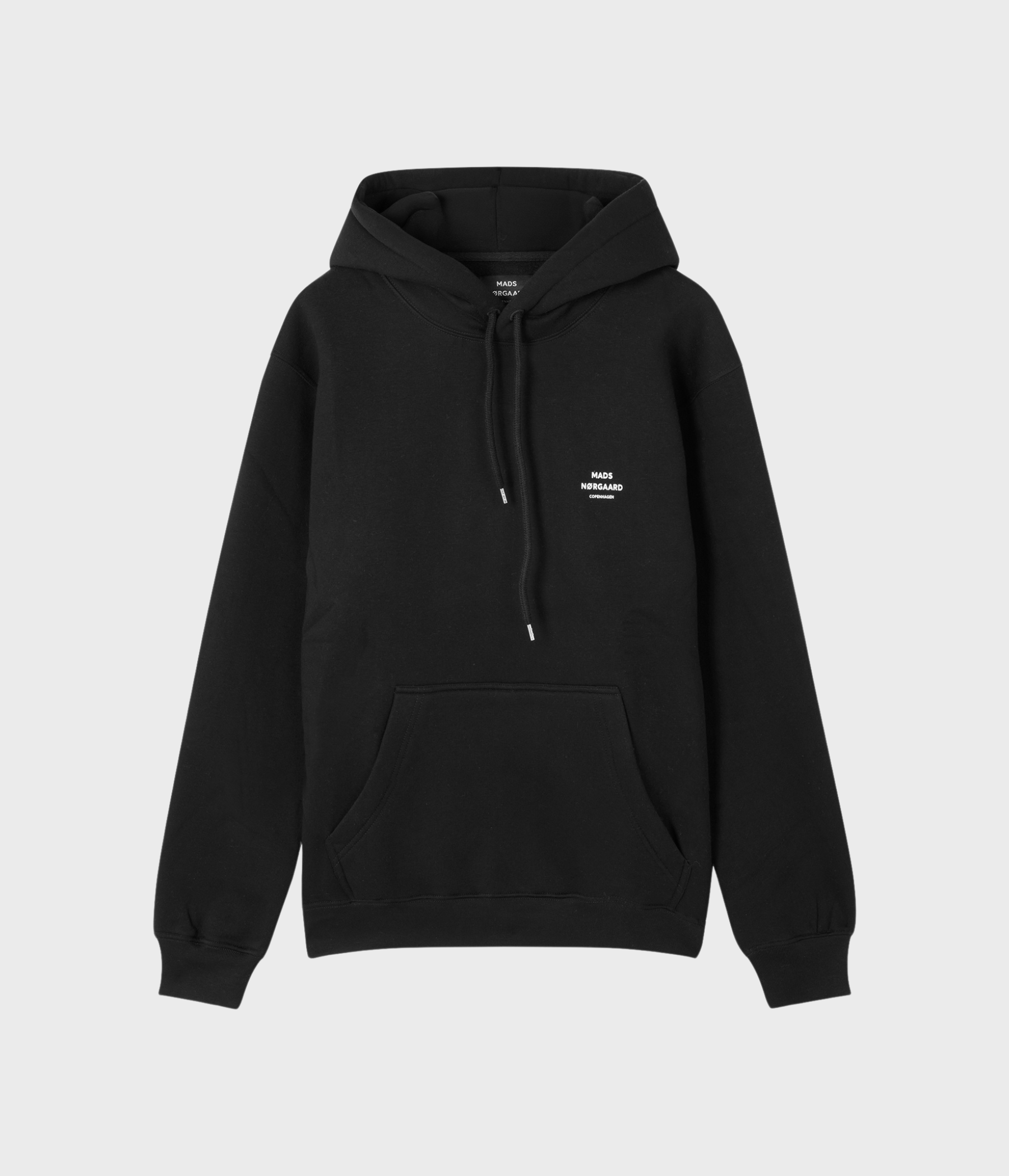 Svart hoodie med normal passform