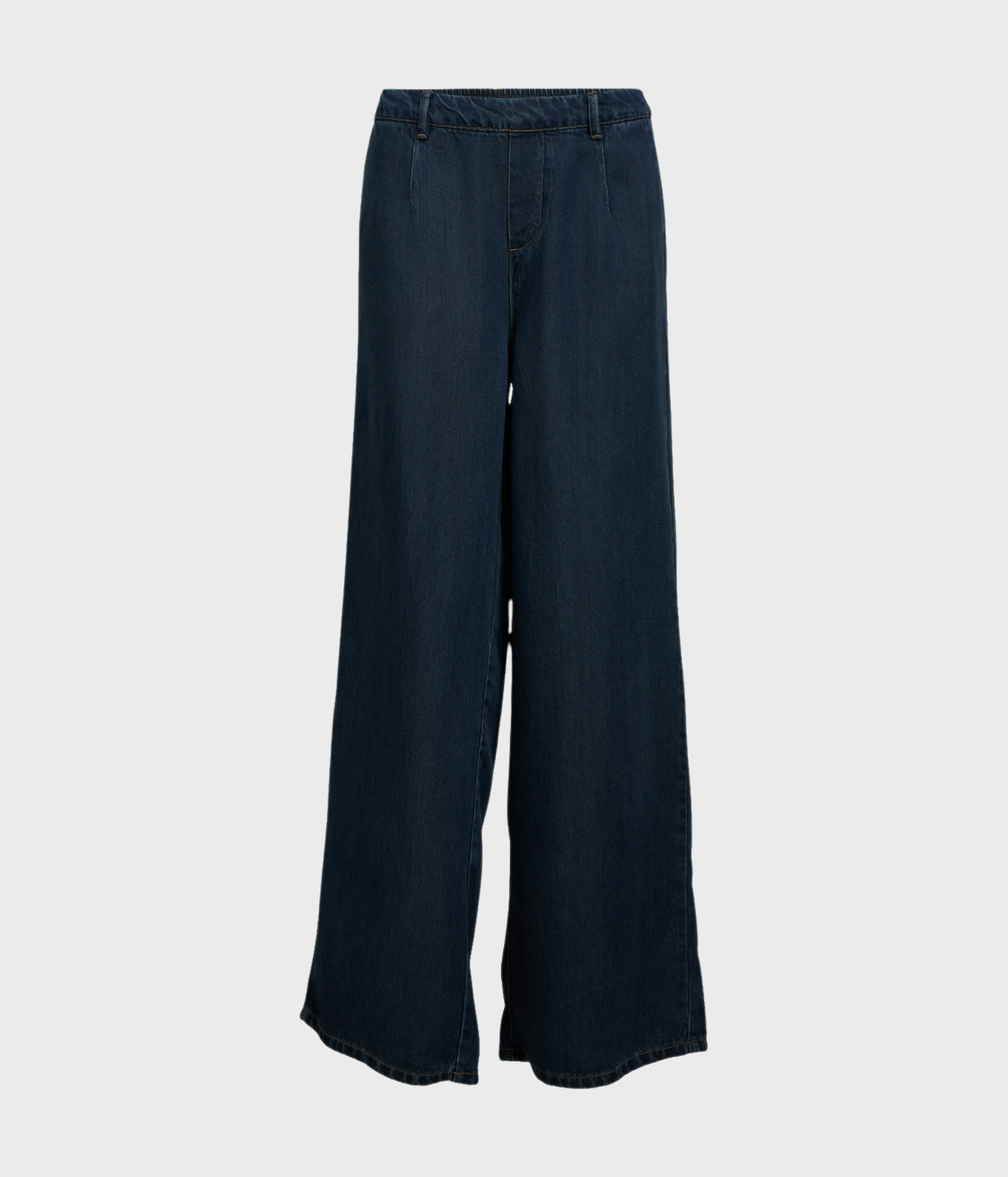 OBJFRAME LISA WIDE MW PANTS NOOS (Dark Blue Denim)