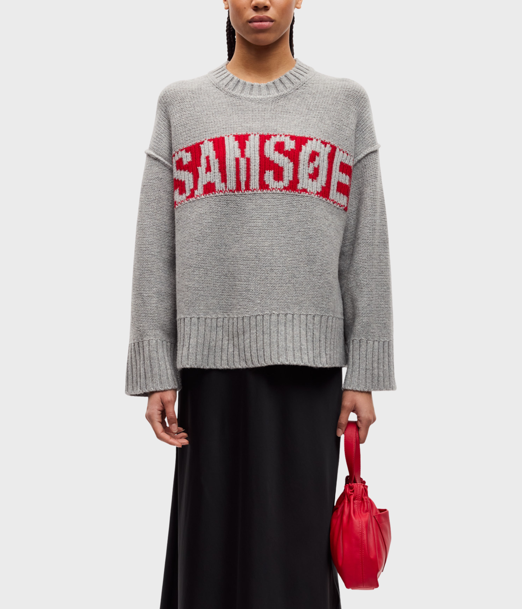 SAKEIKU SAMSØE SWEATER 11250 (CLR000337 GREY MEL.)