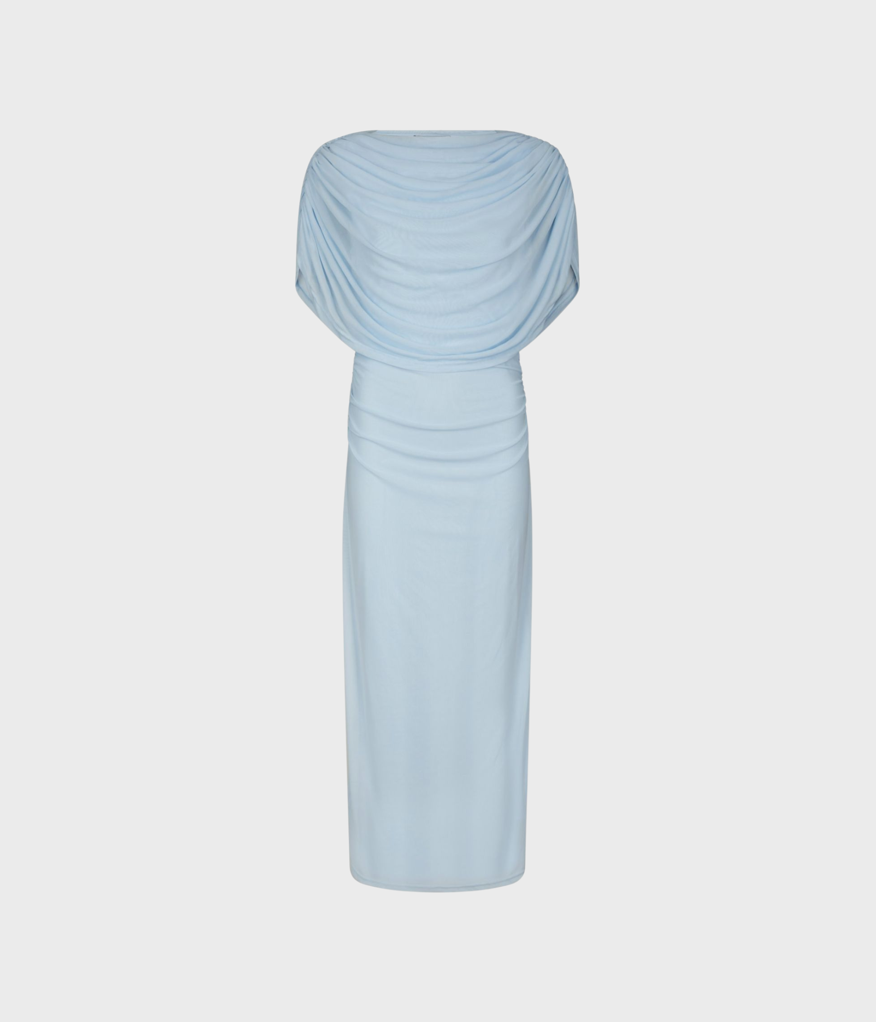 Tottuna Long Drapy Mesh Dress (145 Light Blue) - D.O. Design Only