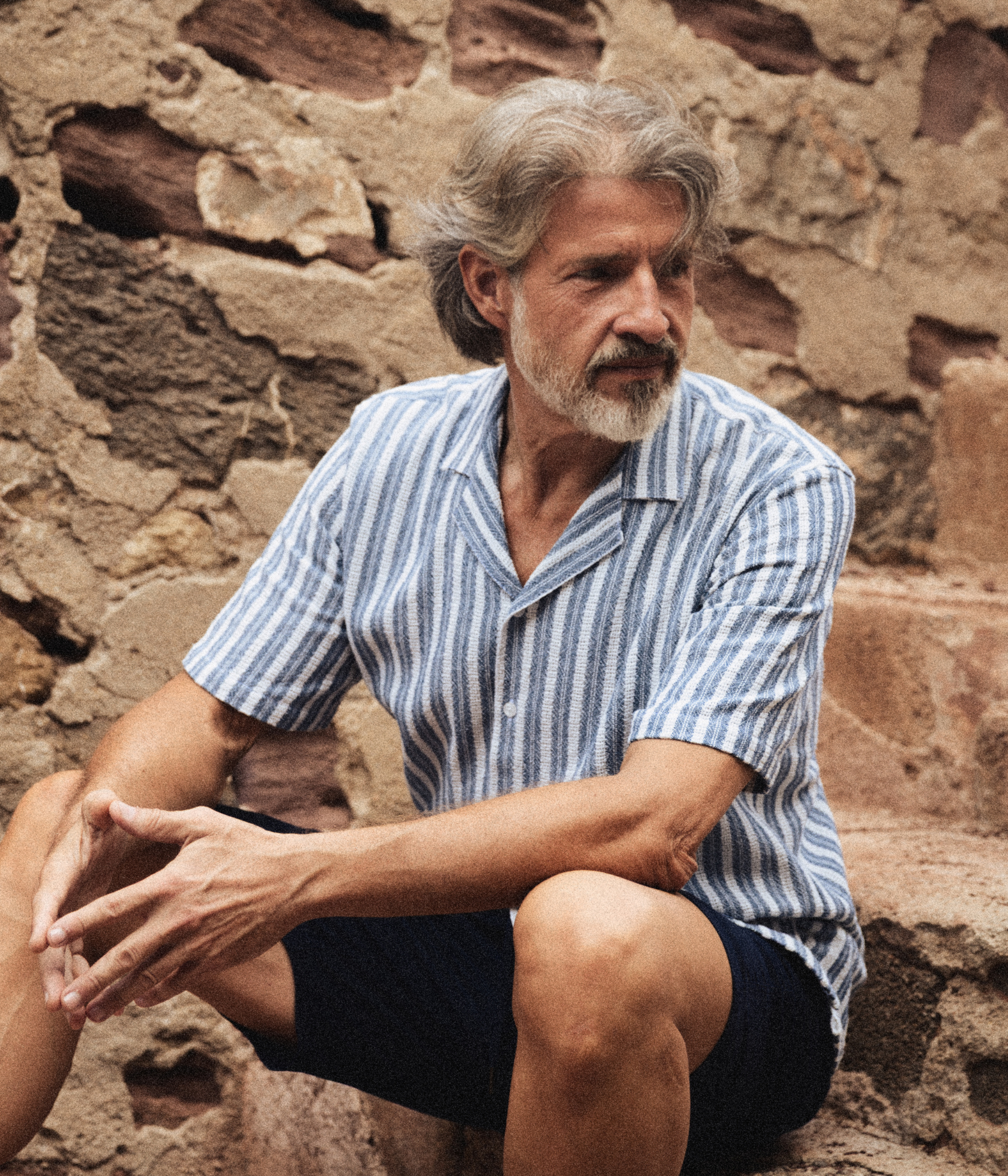 Mmgjoe Basso Stripe Ss Shirt (468 Salute Navy)