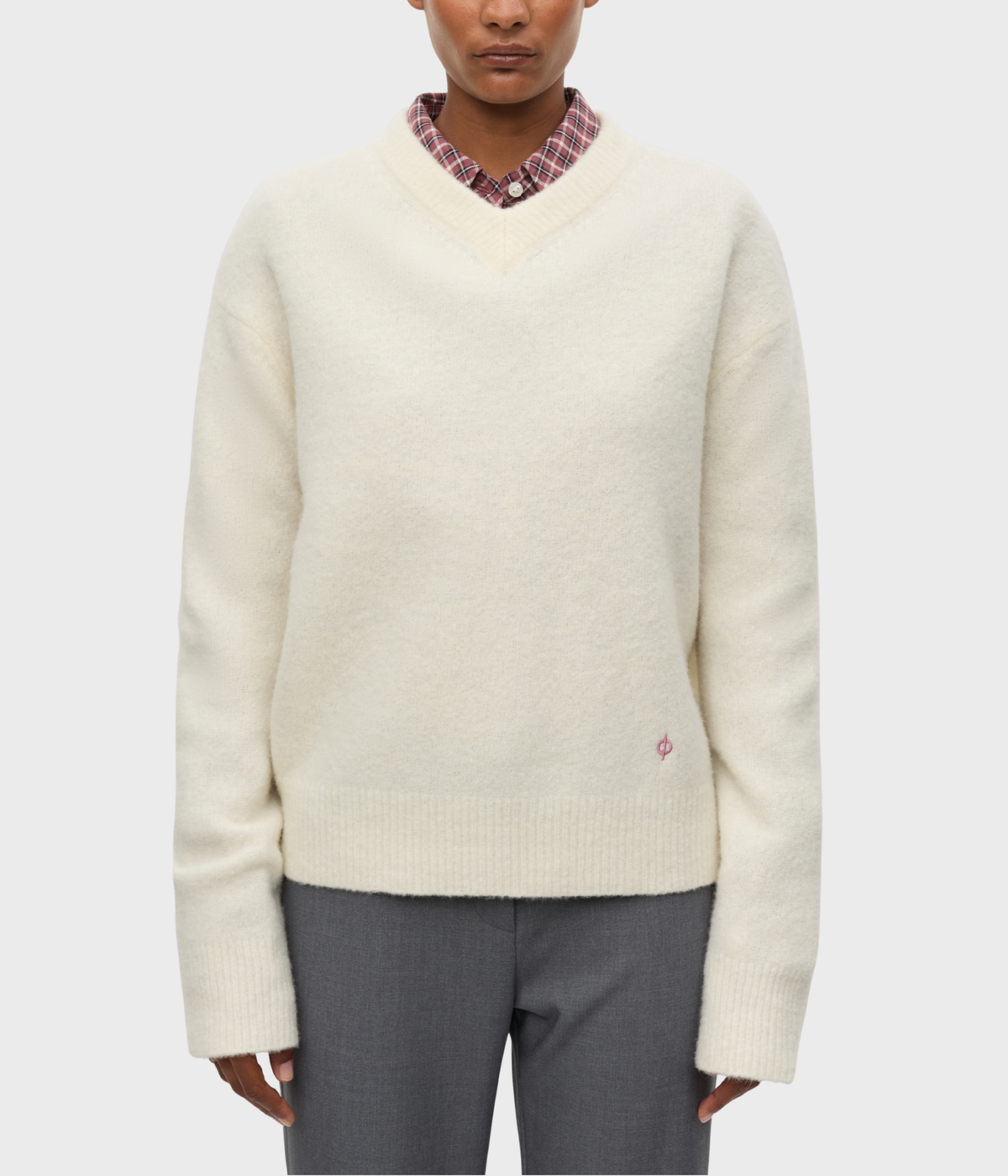 Samelody V-Neck 15727. (110103TCX Egret)