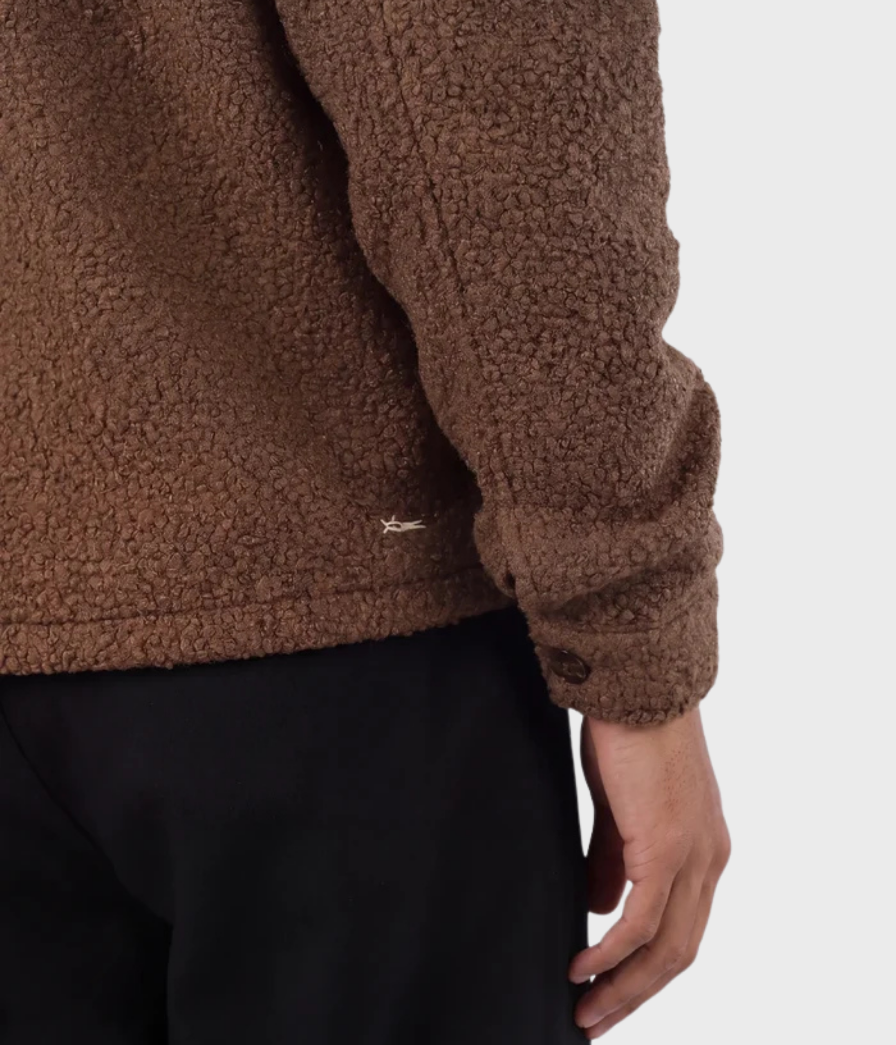 Fred Boucle Overshirt. (664 Toasted brown)