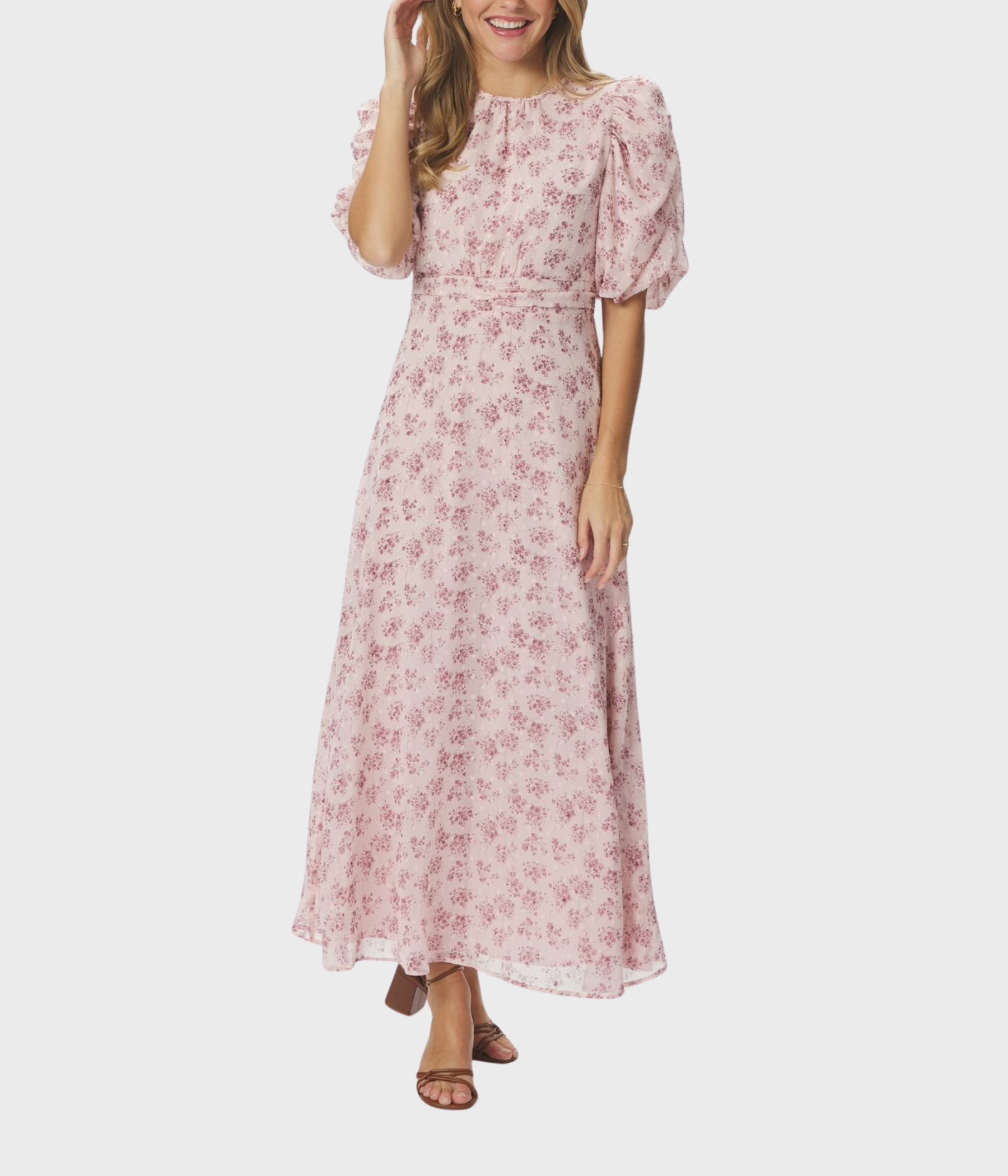 Kikka Chiffon Flower Dress (165 Rose) - D.O. Design Only