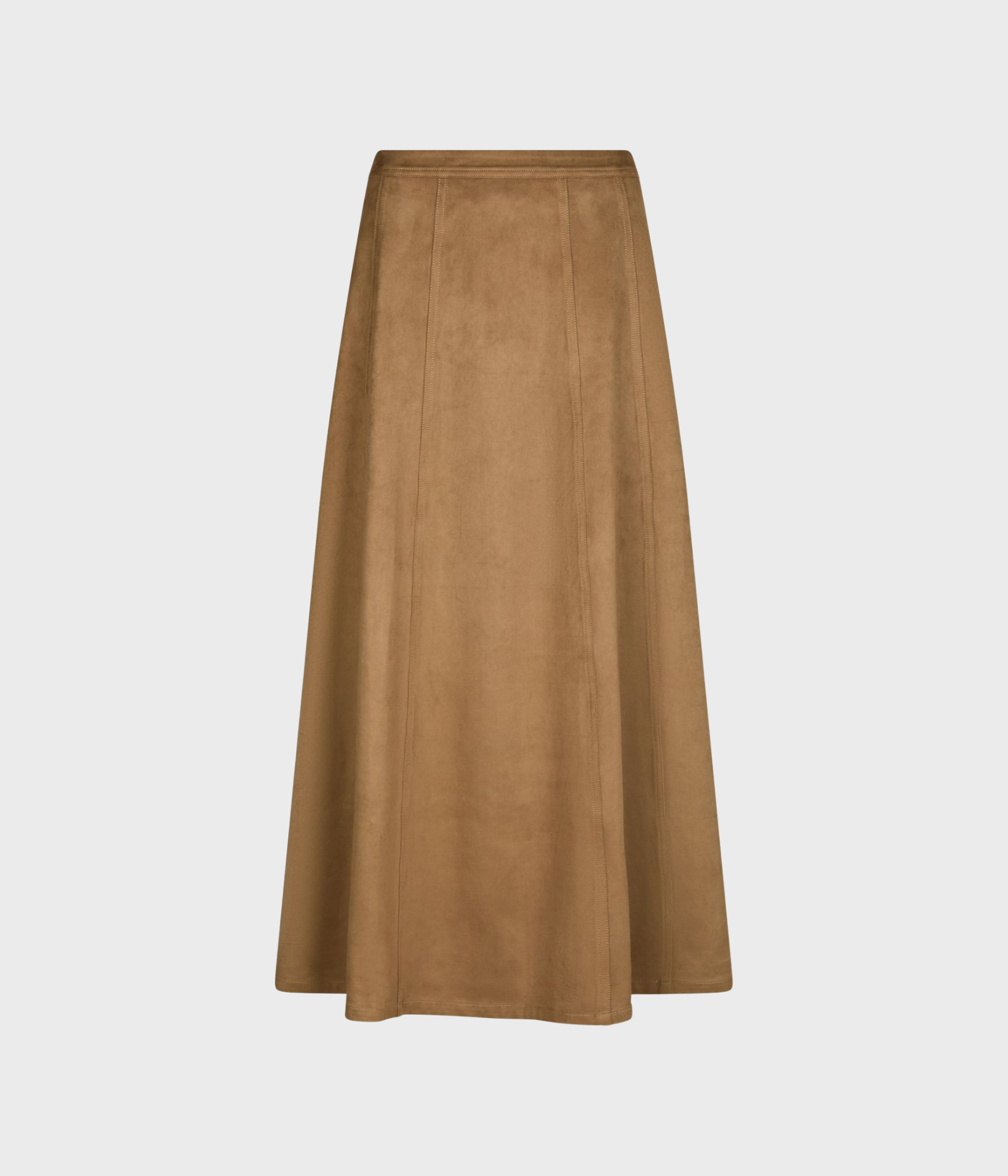 Raya Faux Suede Skirt (604 Cognac)