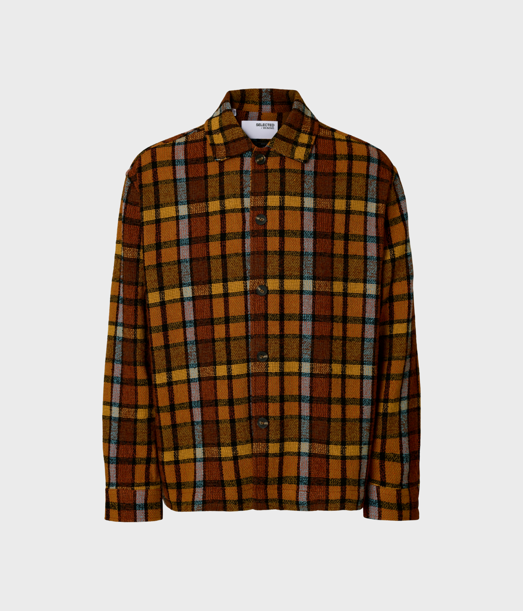 SLHRLXTOBY NF OVERSHIRT. (Symphonic Sunset Checks:Multi Checks)