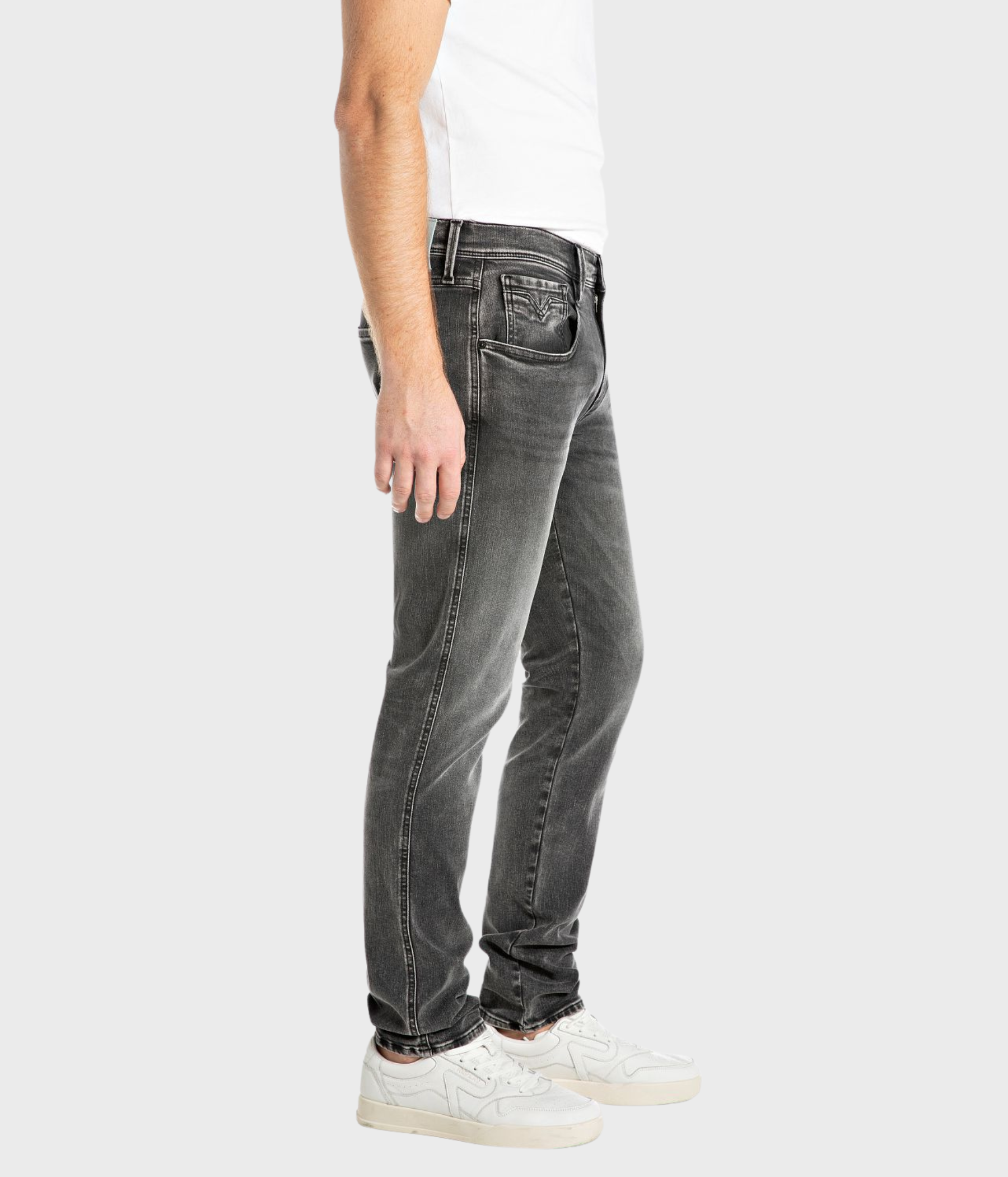 Trousers ANBASS HYPERFLEX ORIGINAL. (097 DARK GREY Dark tone stonewashed)