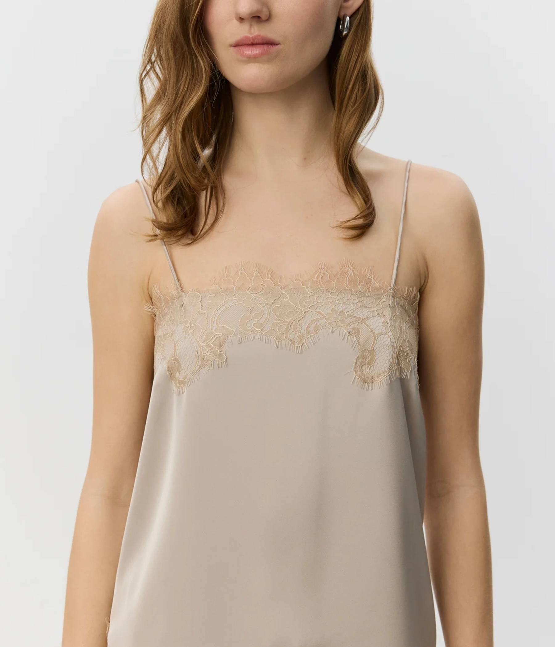 Virasw Lace Detailed Top (8058 Feather Gray)