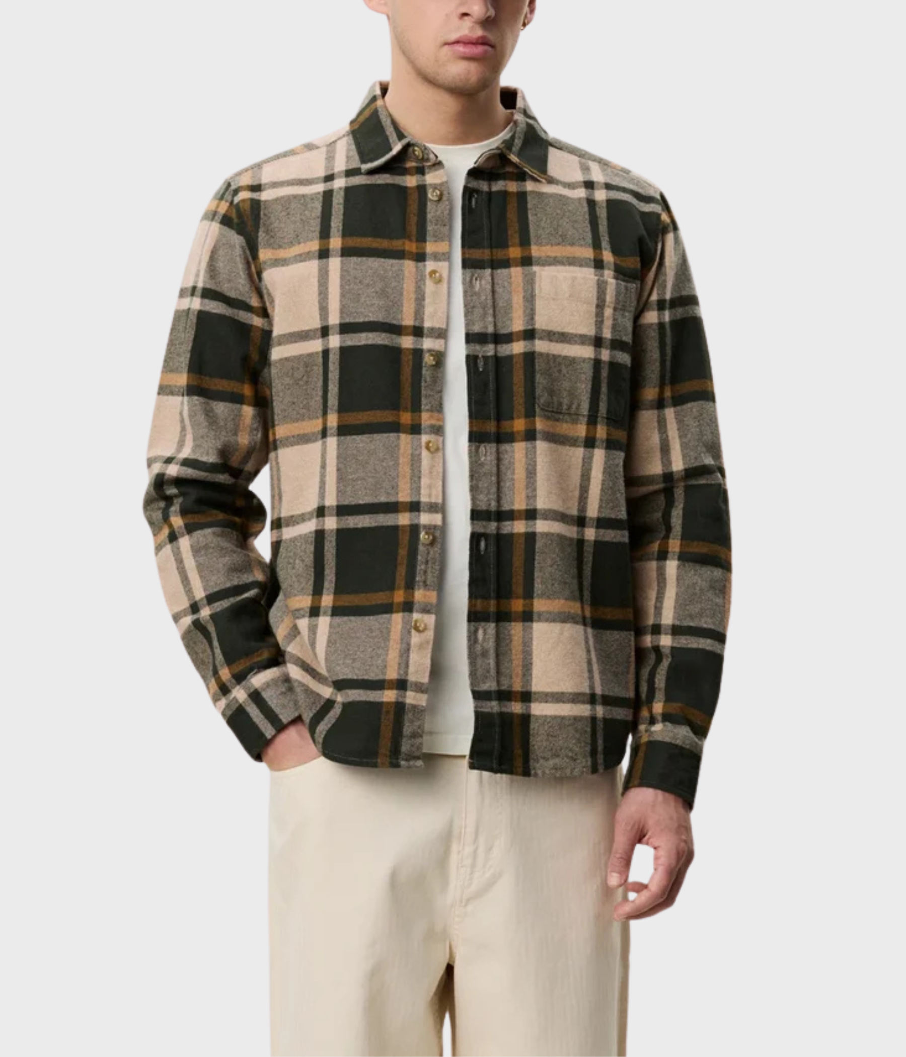 Check Flannel Shirt (528 Rosin Green)