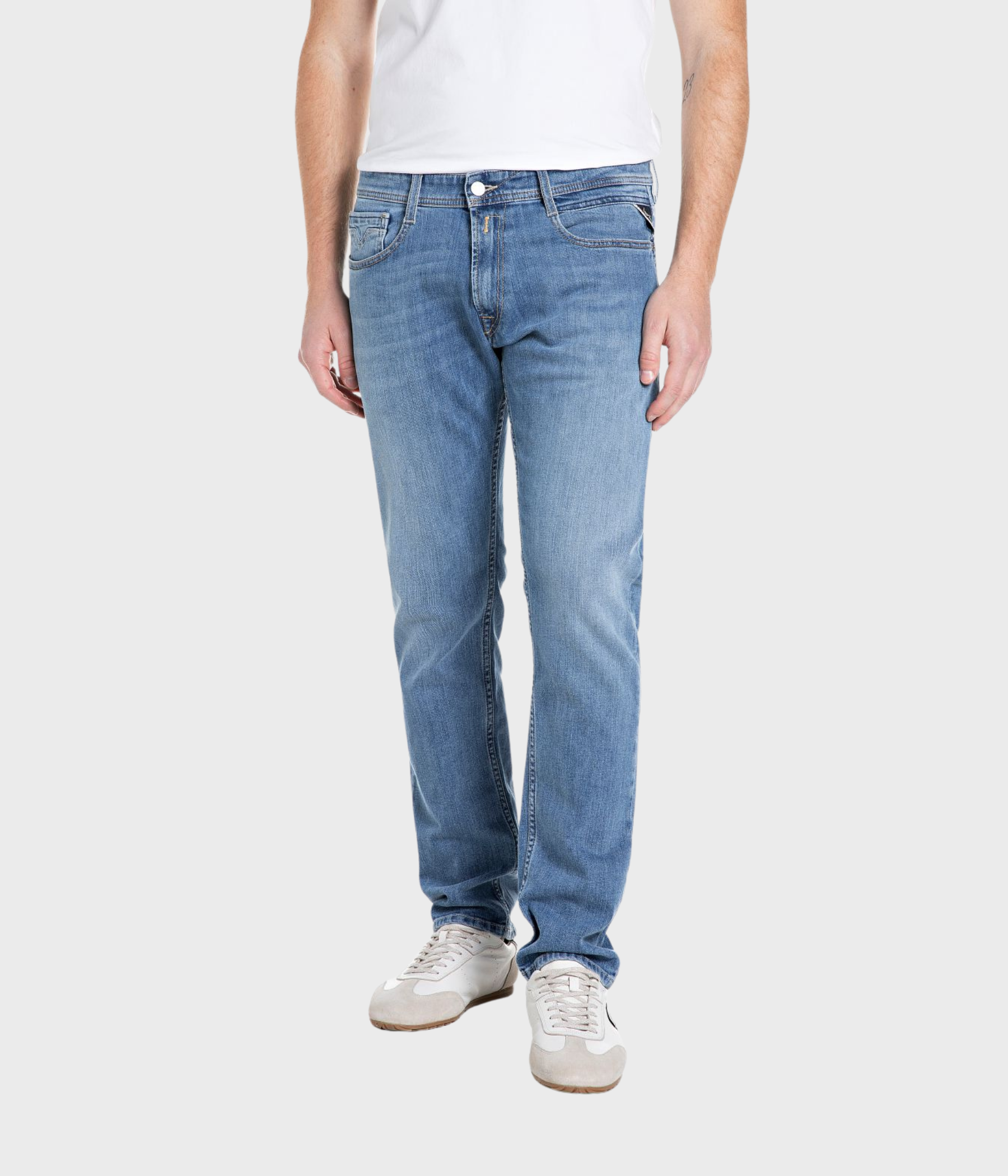 Trousers ROCCO 99 Denim (009 MEDIUM BLUE medium tone enzymatic stone wash) - D.O. Design Only