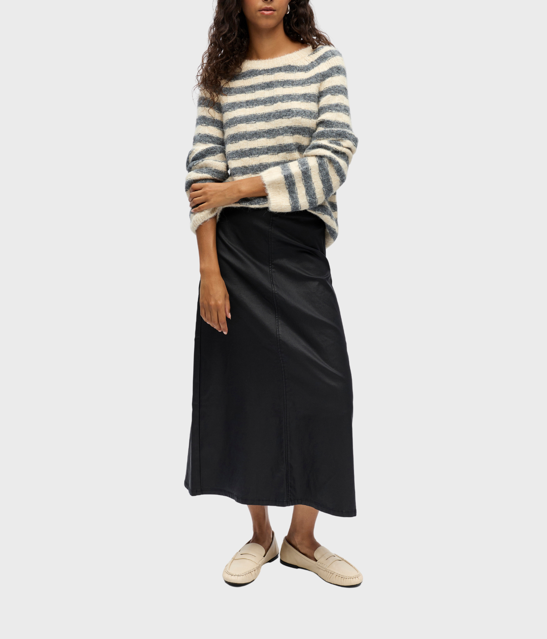 OBJMATTHIE HW LONG SKIRTE REP (Black)