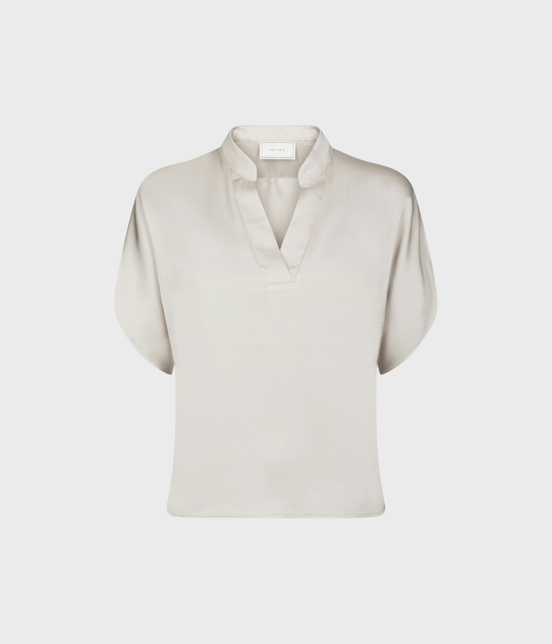 Anelle Heavy Sateen Blouse (621 Pearl)