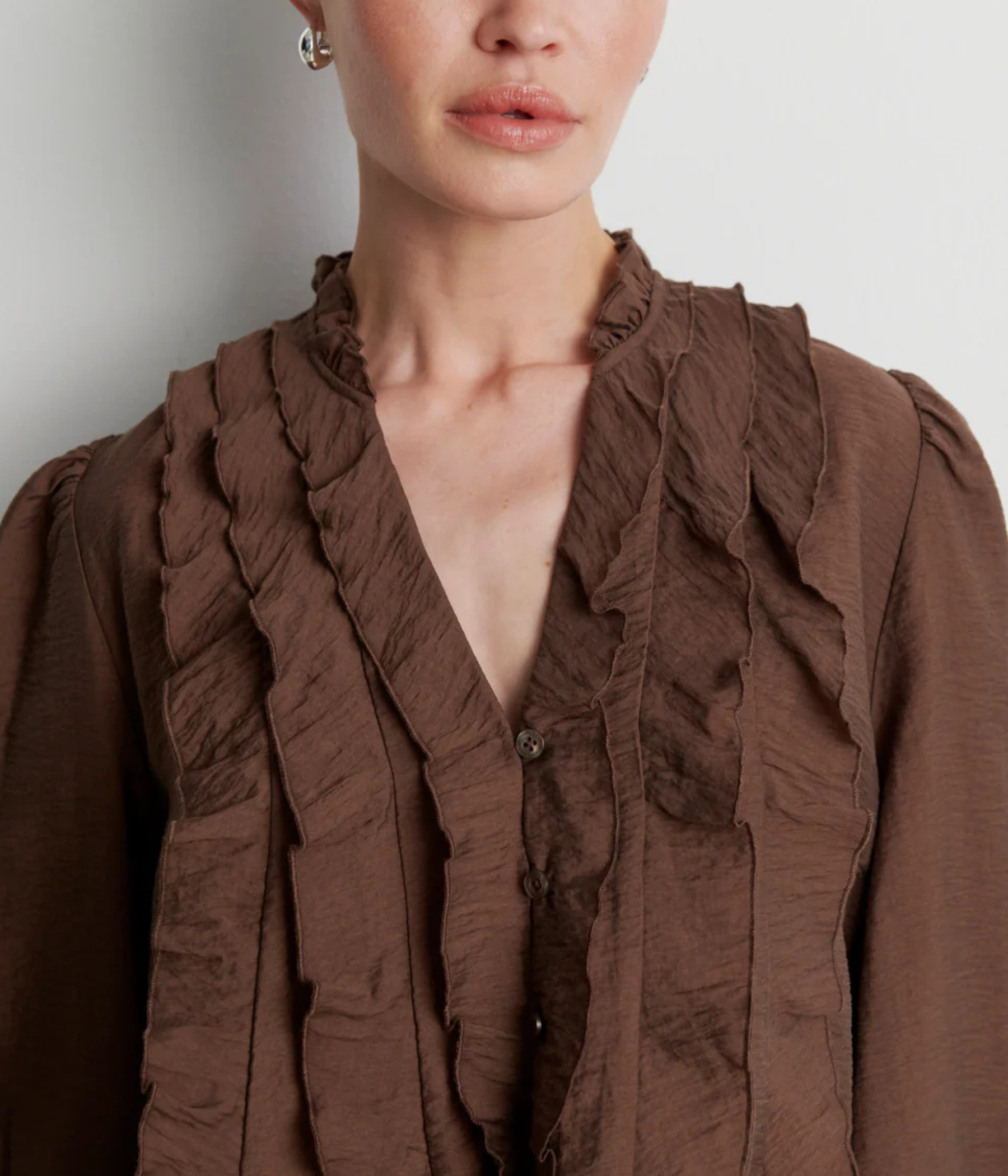 Rayna Frill Blouse (Carafe)