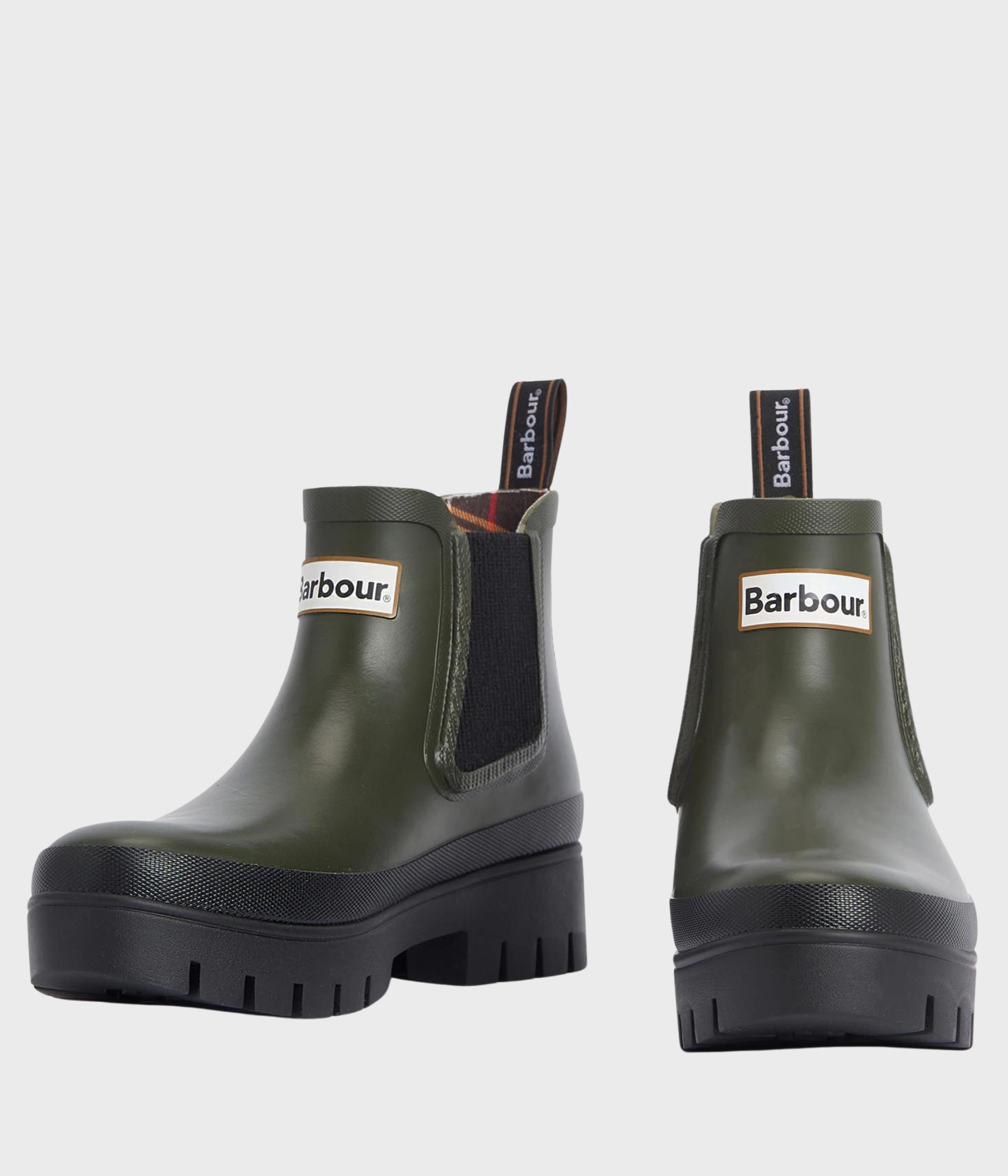 Barbour Halton Chelsea Welly (OL12 Olive/Black)