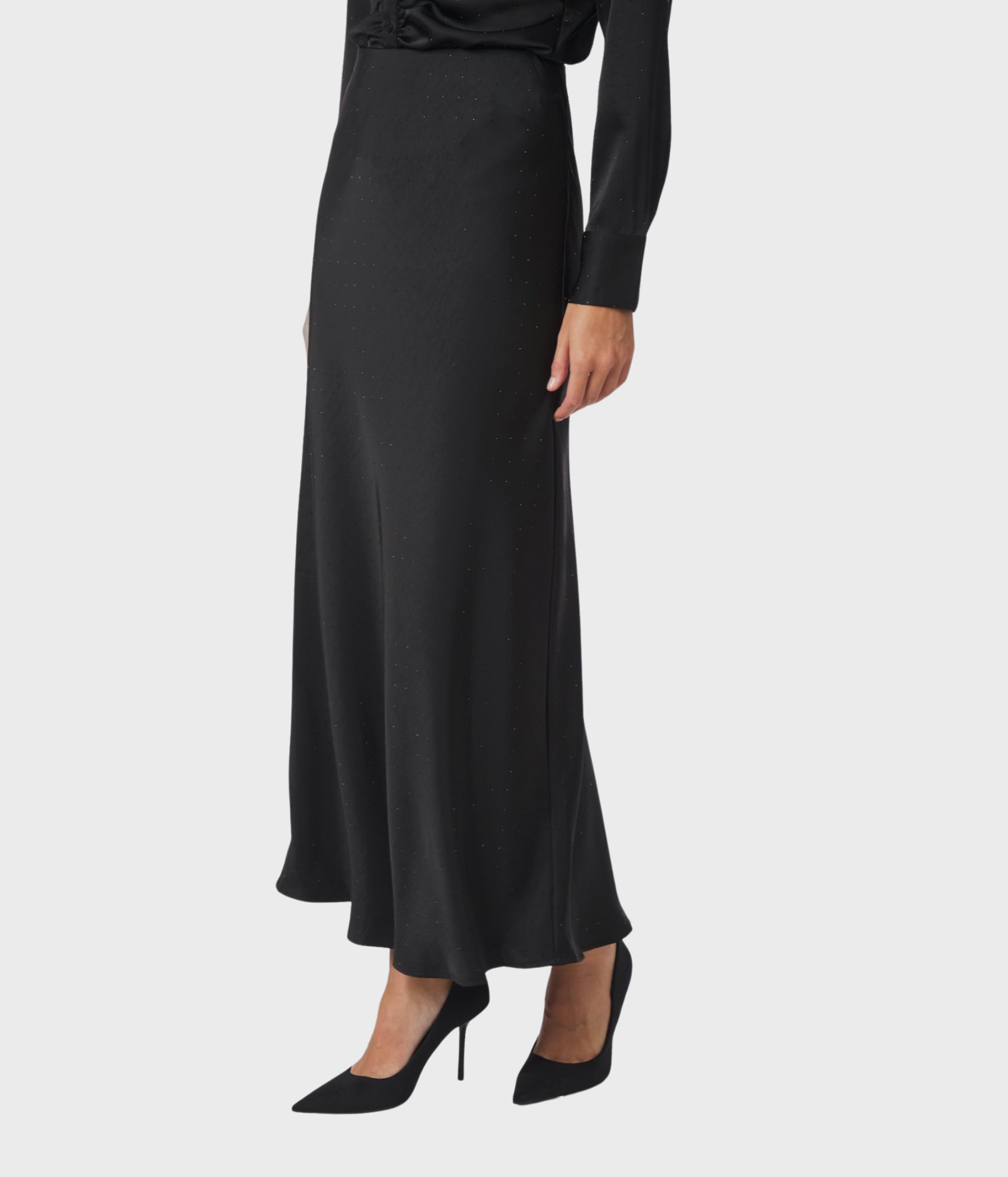 Viso Heavy Sateen Bedaz Skirt (Black)