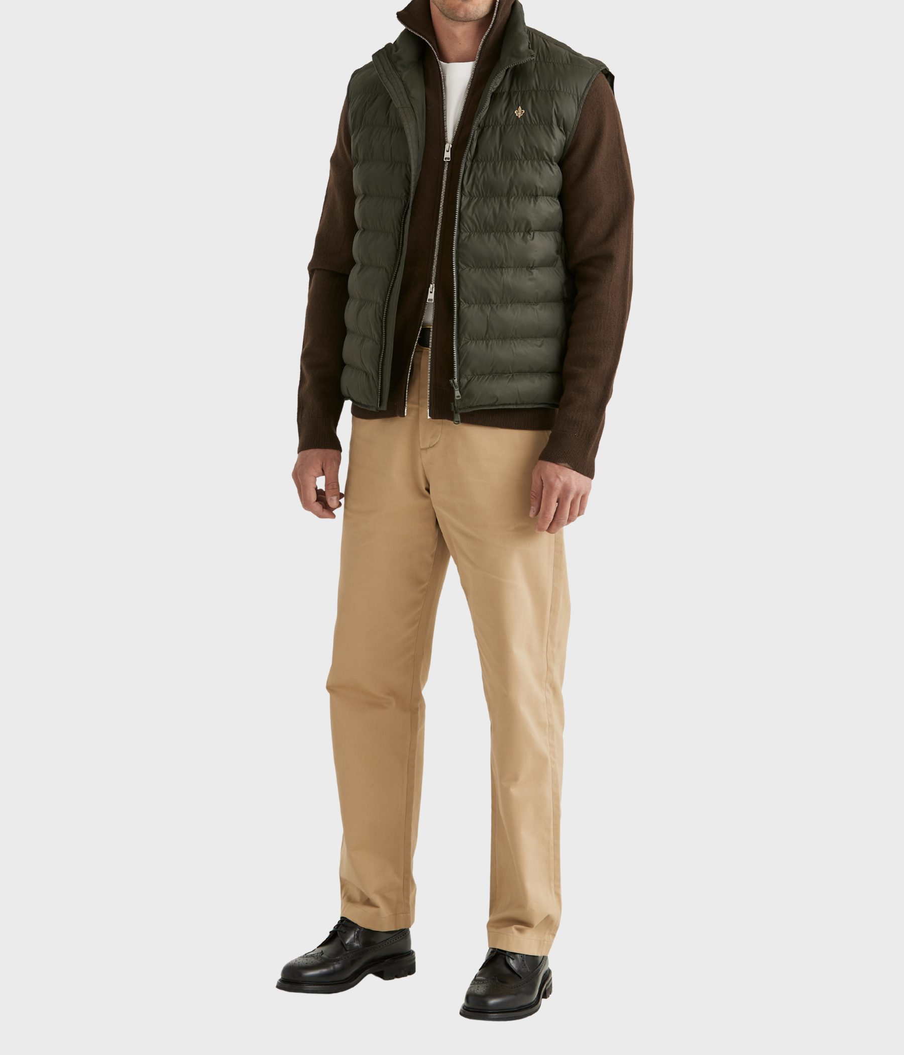 Norfolk Liner Vest (79 Olive)