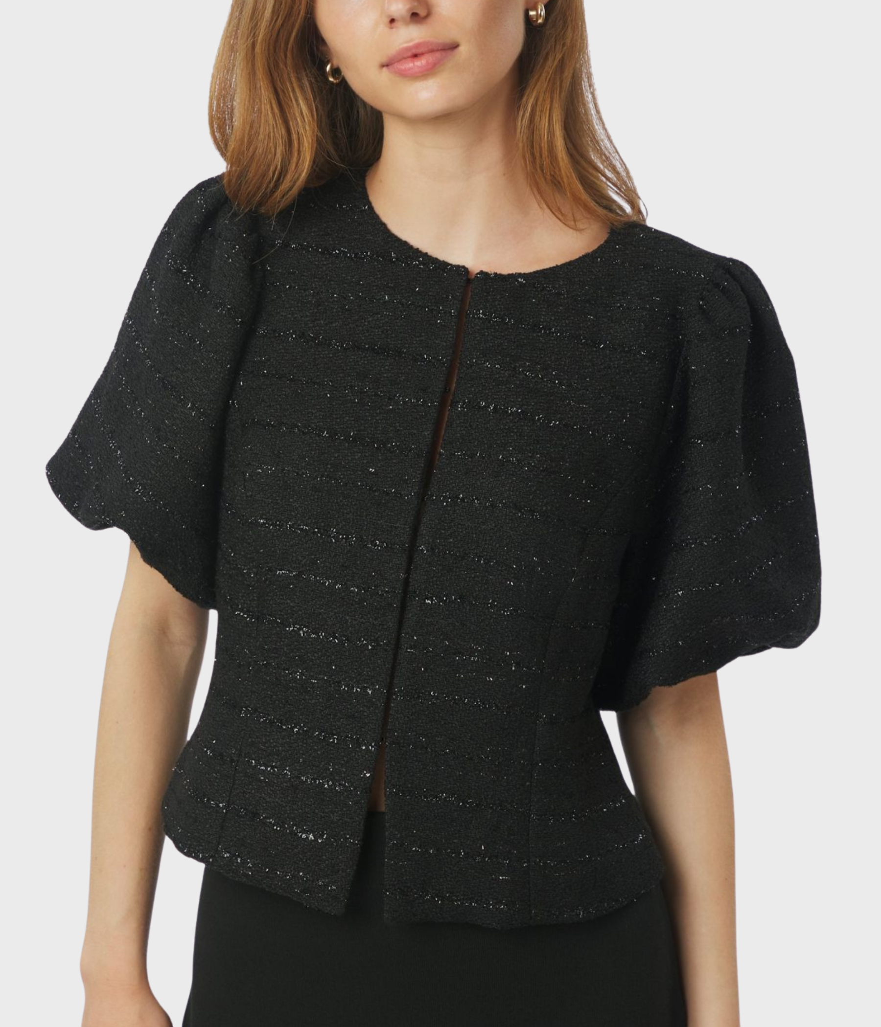 Anela Boucle Blouse (100 Black)