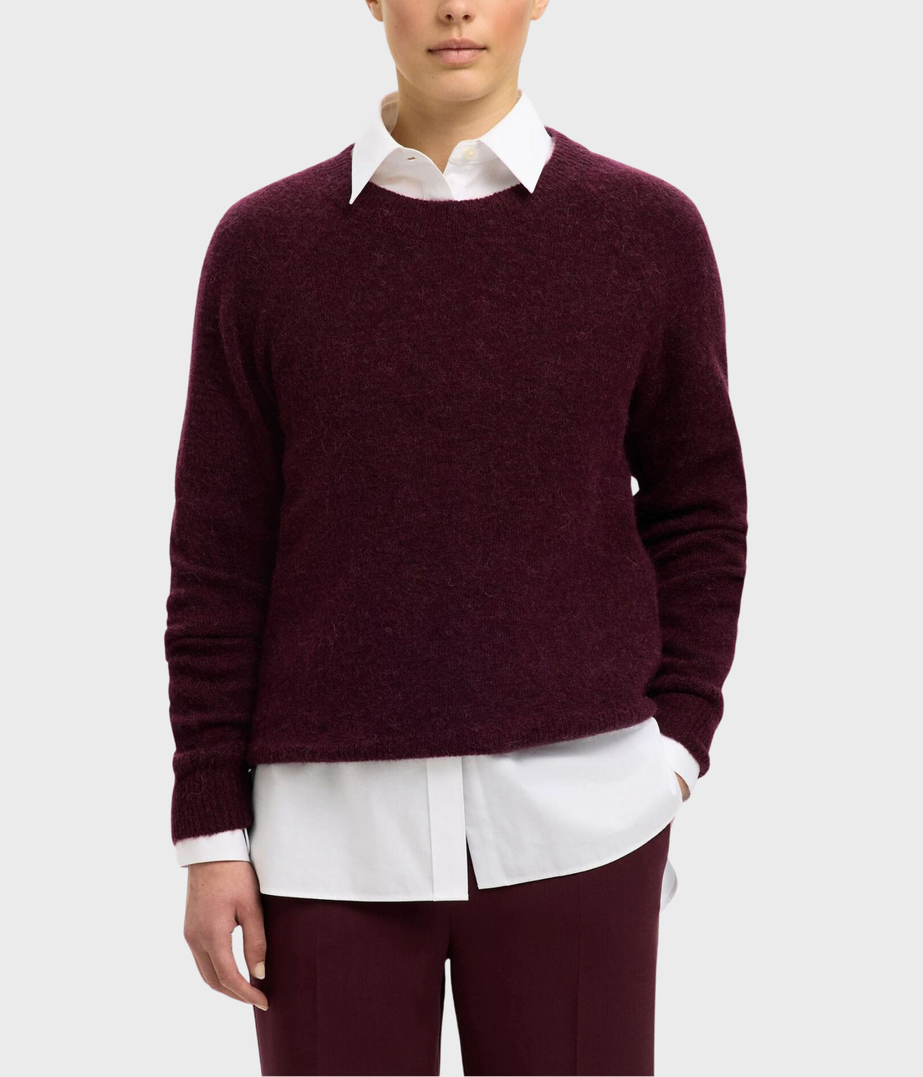 SLFLULU LS KNIT O-NECK  NOOS. (Fig)