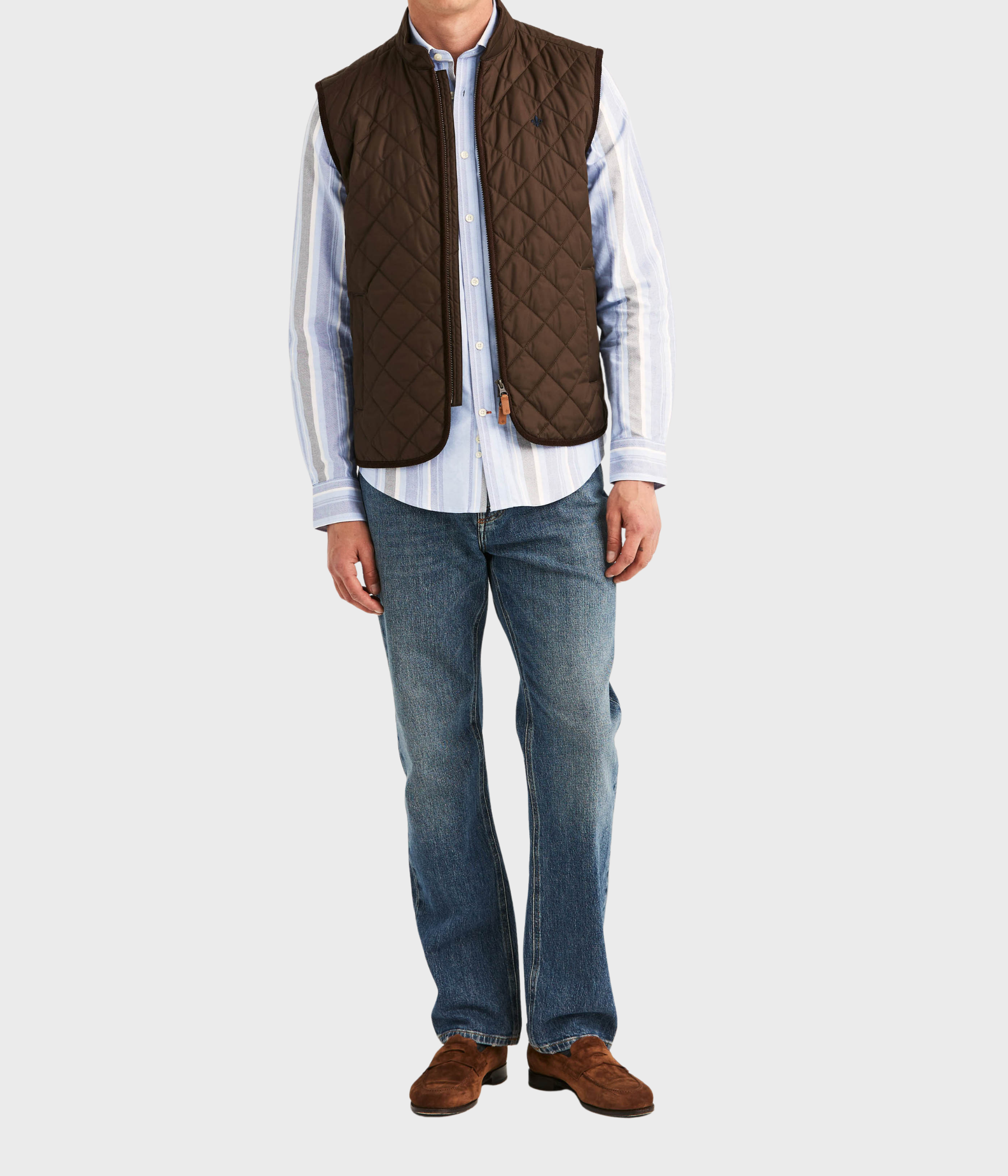 Teddy Quilted Vest. (88 Brown)