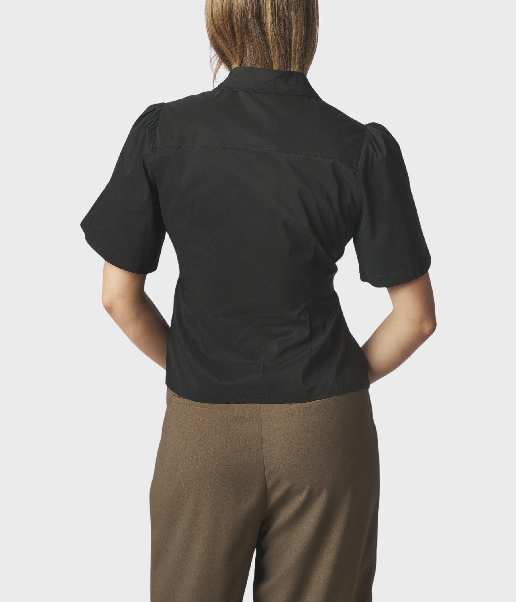 Balara Poplin Shirt (Black)