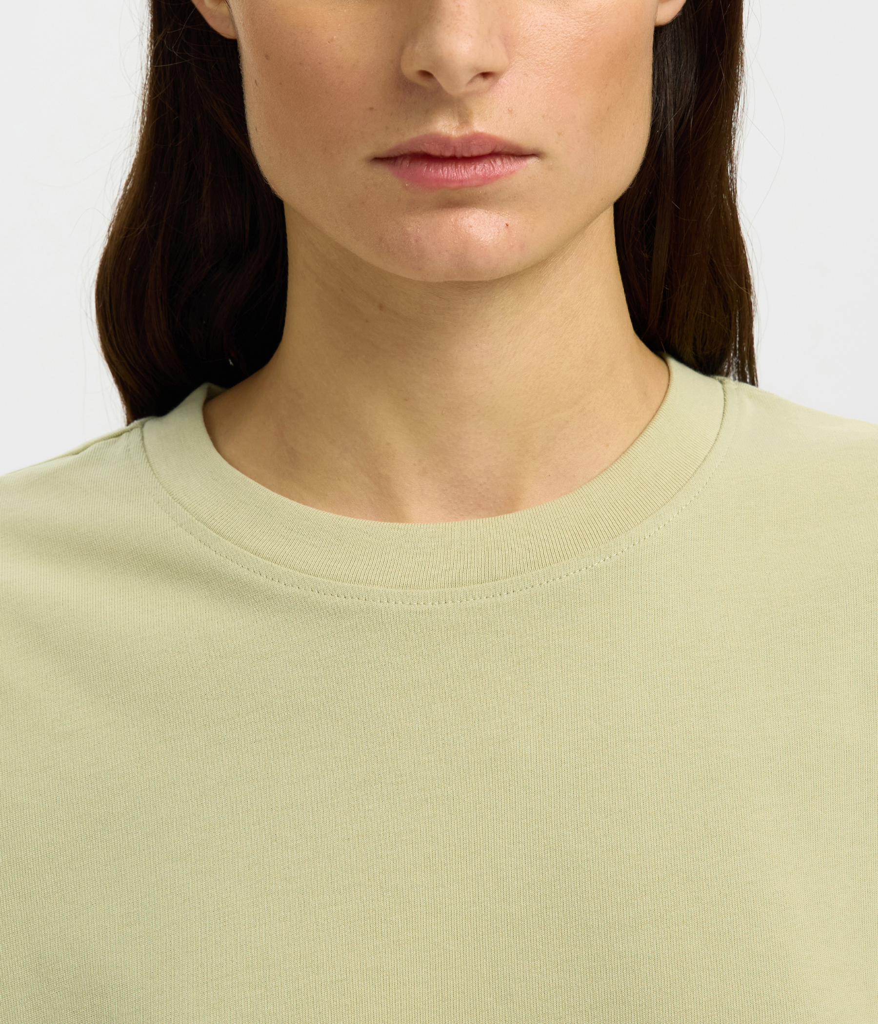 SLFESSENTIAL SS BOXY TEE NOOS. (Lint)