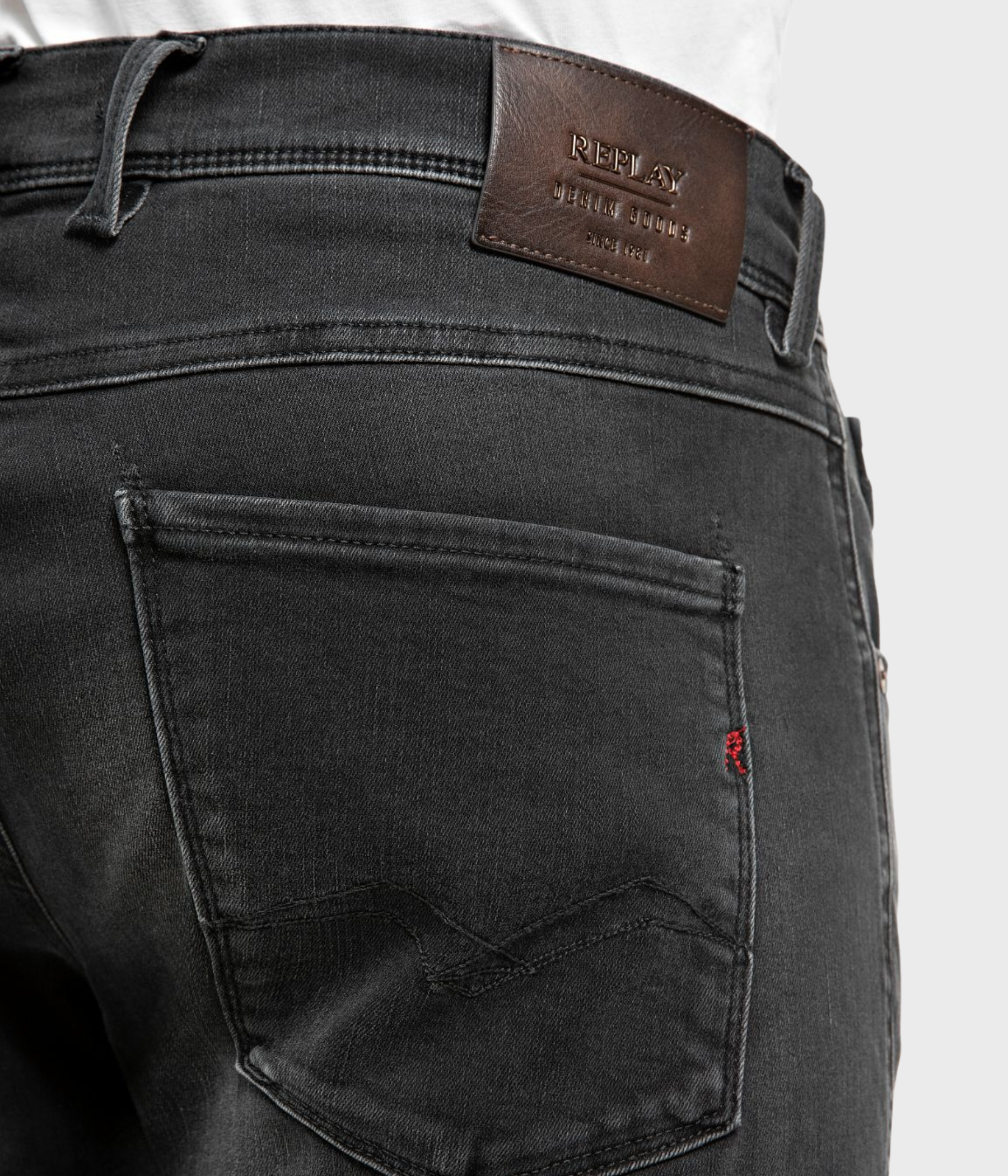 Trousers Anbass Hyperflex (C097 DARK GREY dark enzymatic wash)