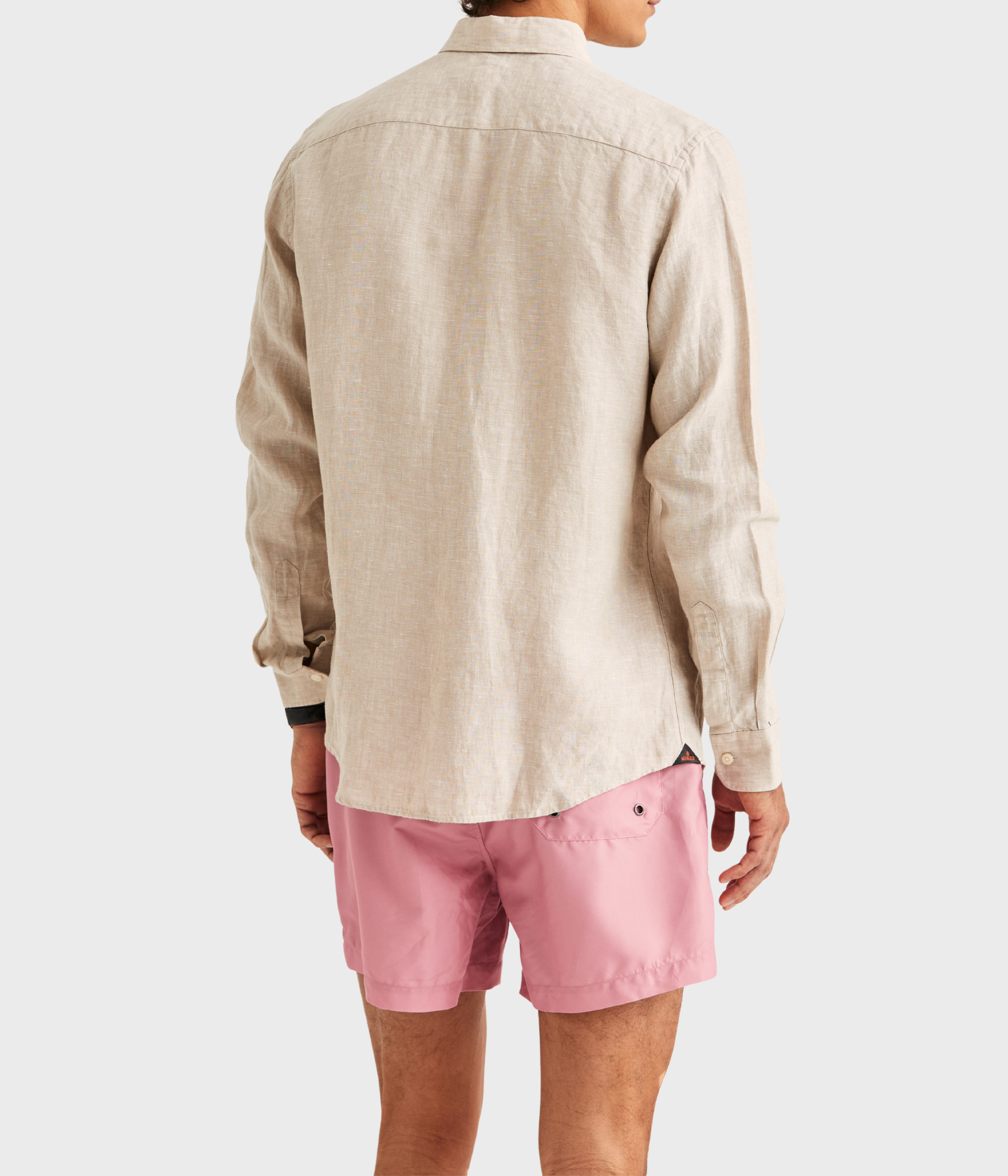 Douglas Bd Linen Shirt Ls. (05 Khaki)