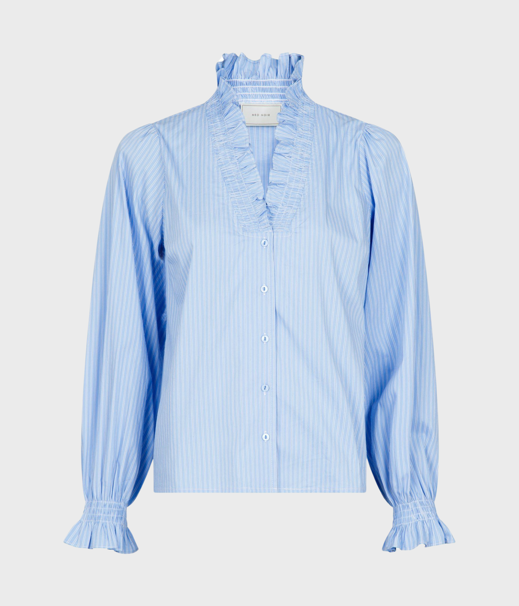 Brielle Stripe Shirt. (145 Light Blue)