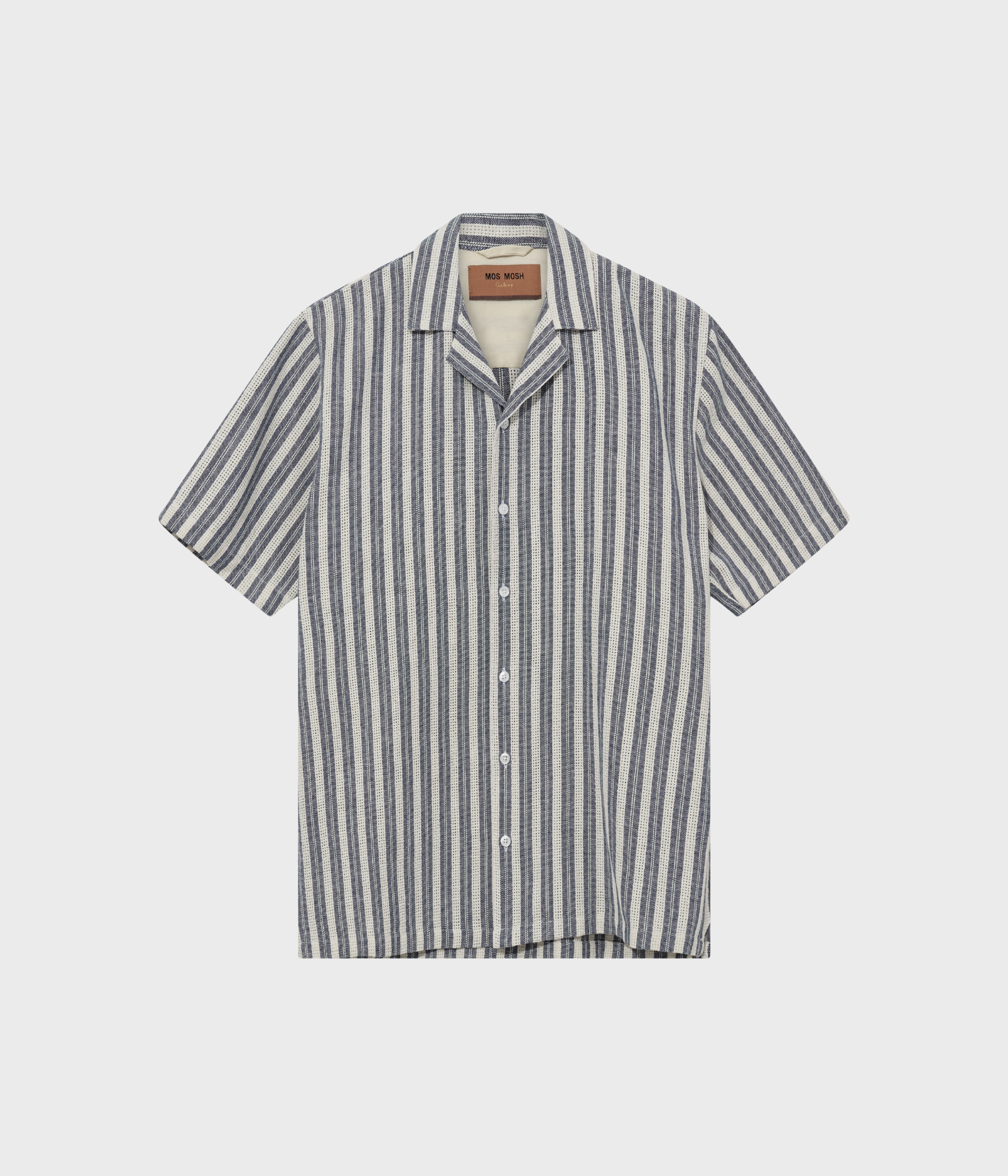 Mmgjoe Basso Stripe Ss Shirt (468 Salute Navy)