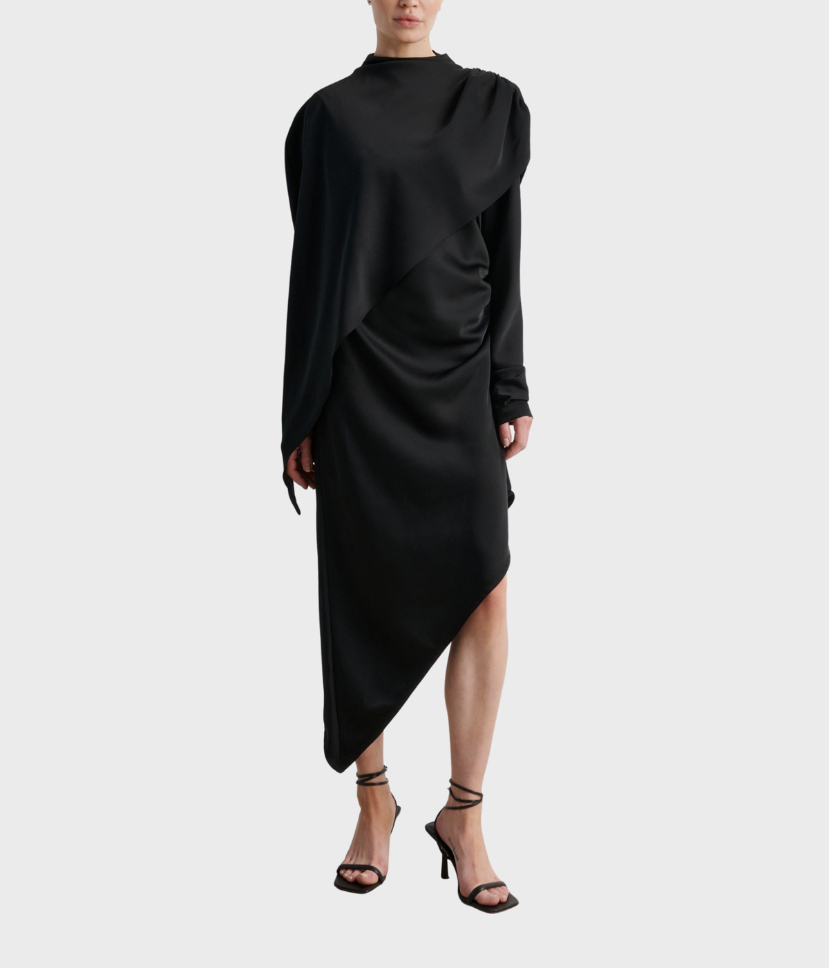 Opala Asymmetric Dress (8001 Black)
