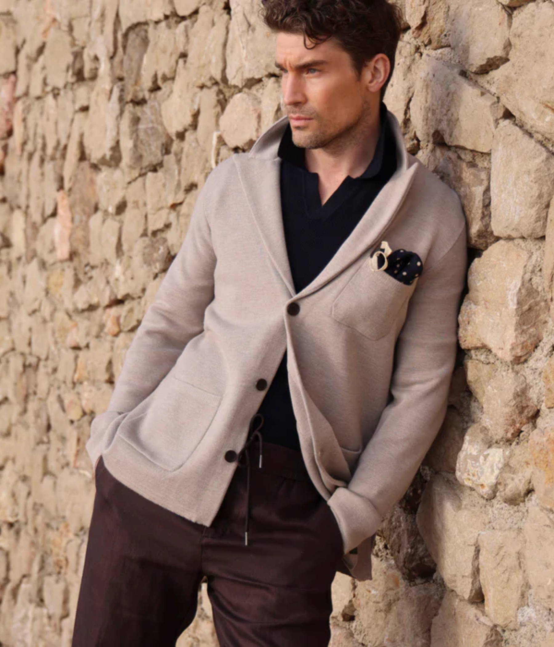 Knitted Milano Blazer (sand)
