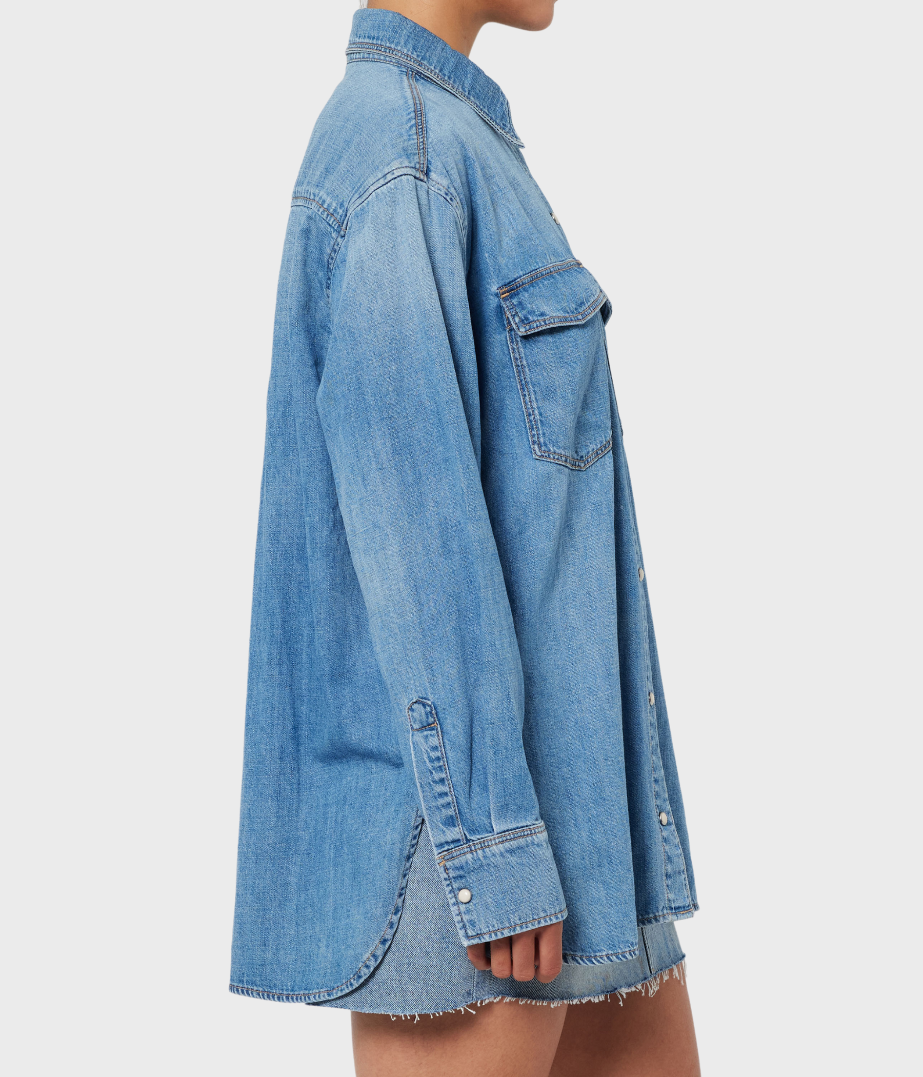 BOWERY DENIM SHIRT V. (6935 MID VINTAGE INDIGO)