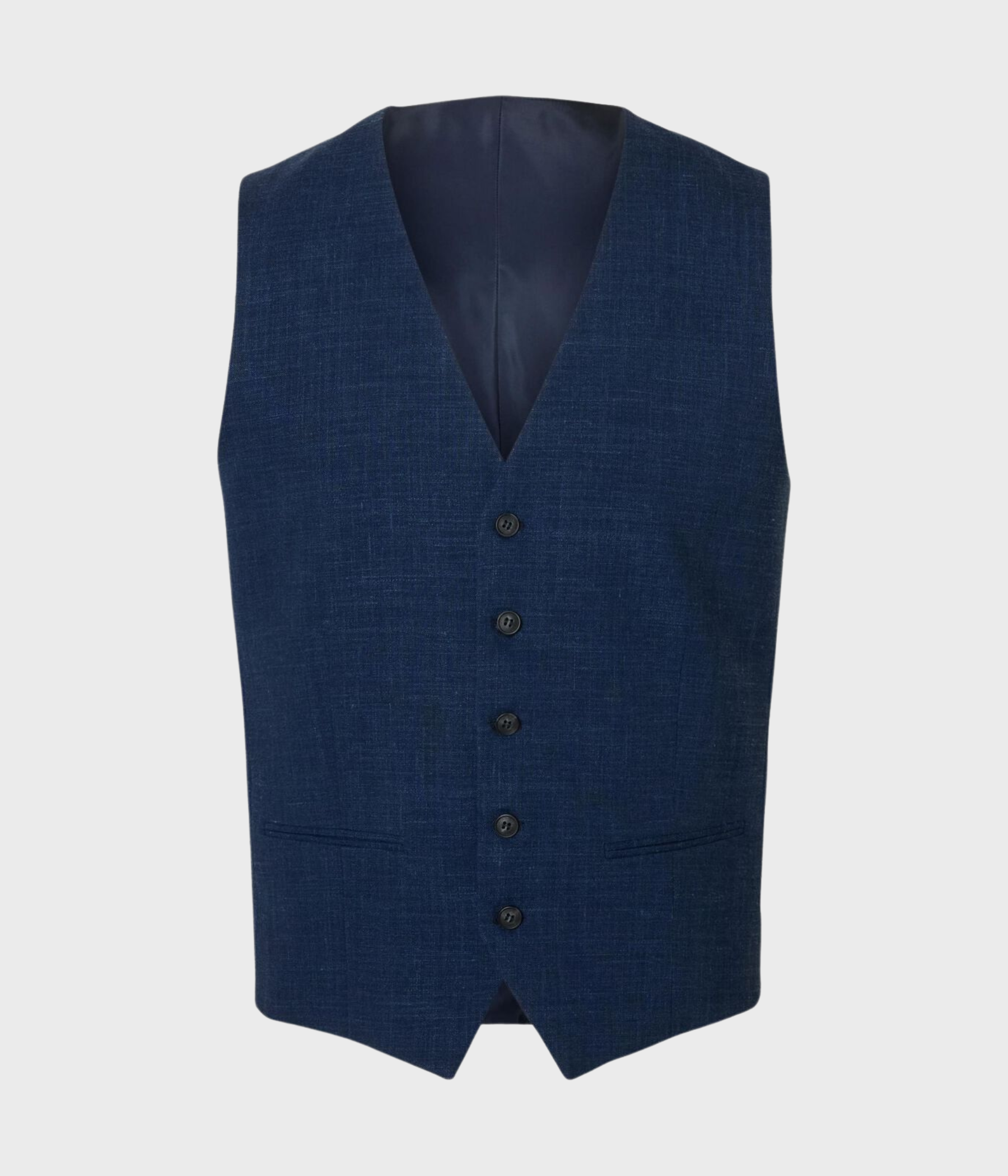 En mörkblå väst med knäppning från Selected Homme.