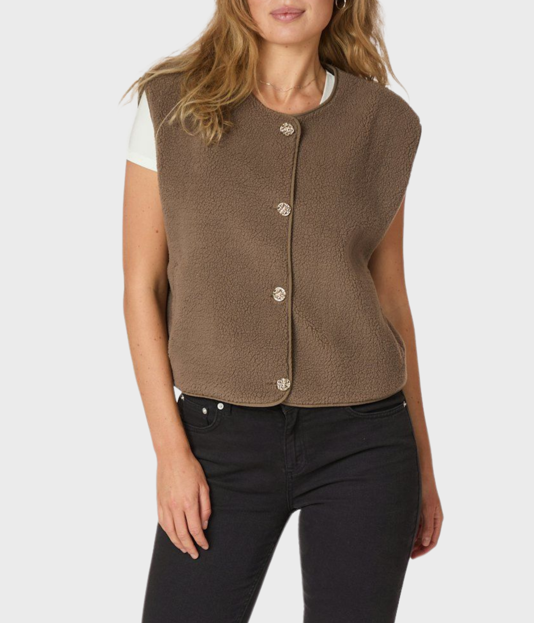 Cool och bekväm teddyväst från Neo Noir.