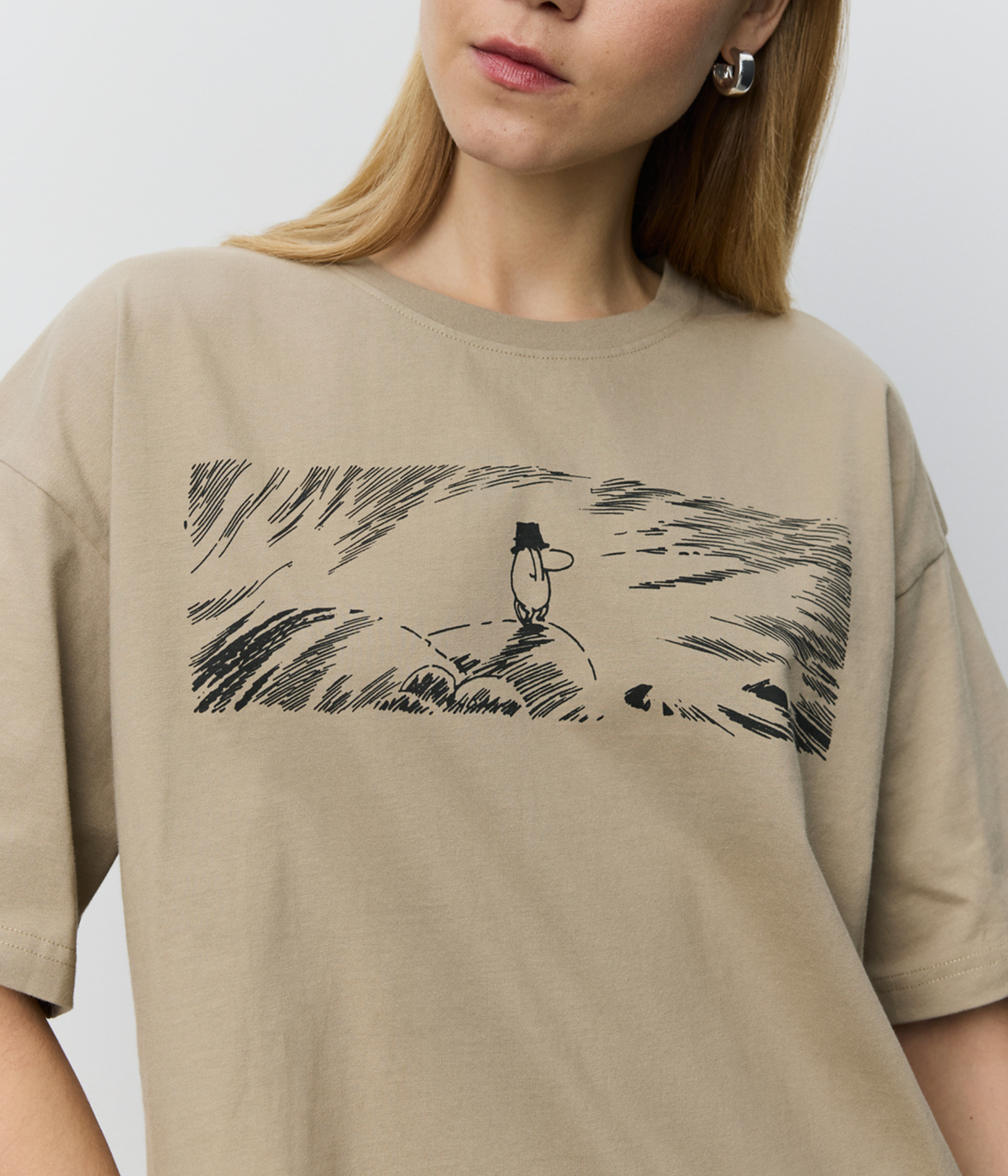 Verinasw Moomin Boxy T-Shirt (7001 Sand)