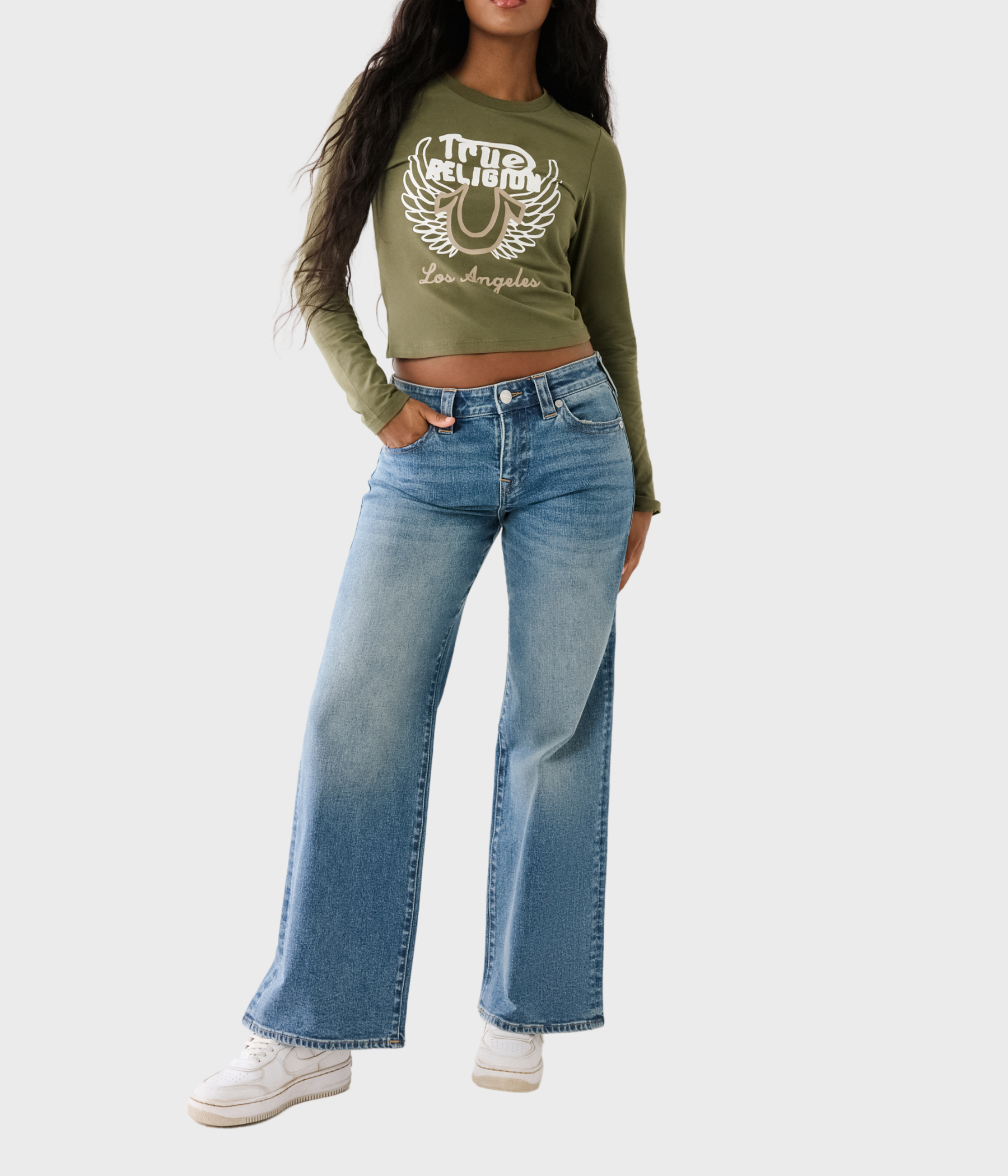 BOBBI BAGGY JEAN. (IKQM MEDIUM WASH)