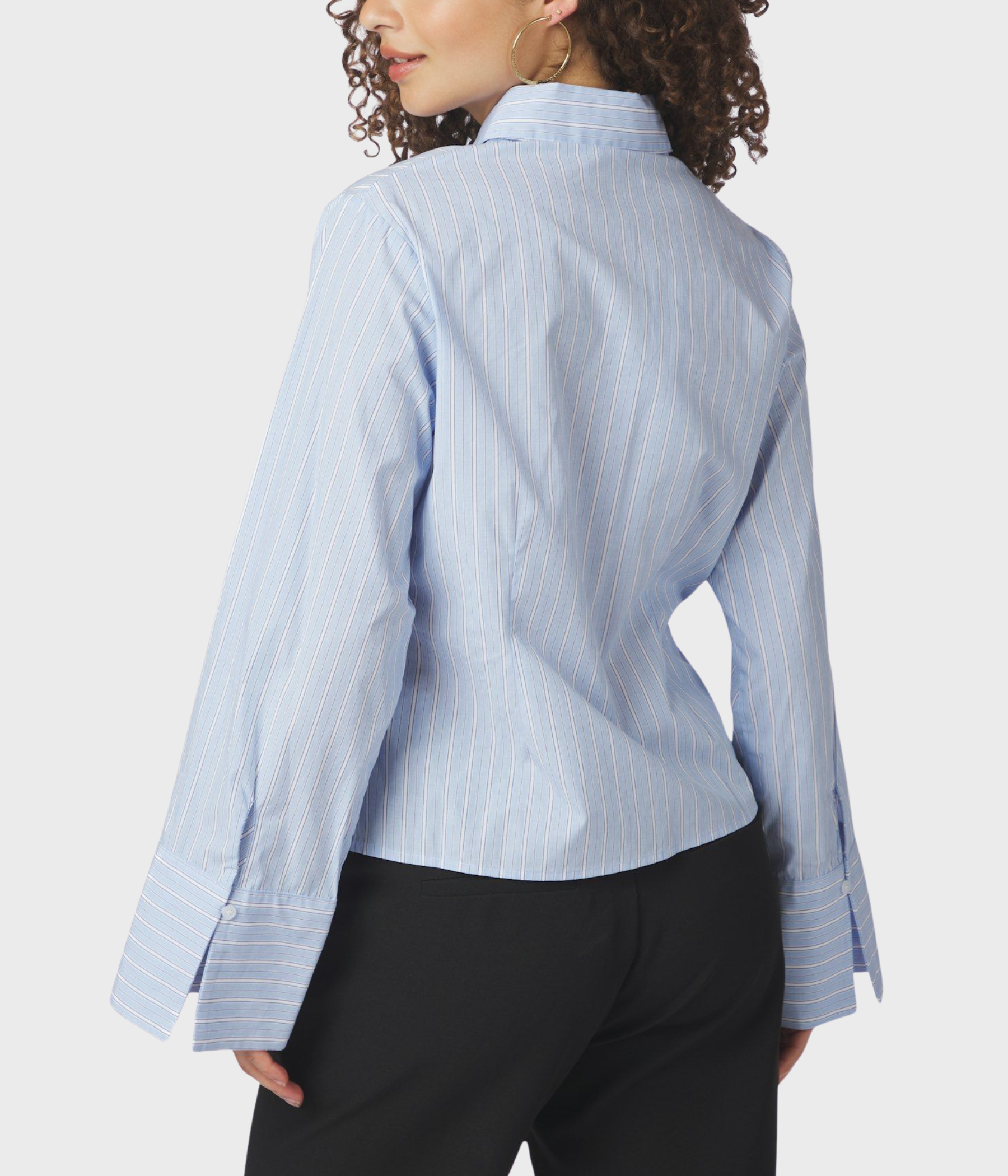 Rosa Stripe Shirt. (145 Light Blue) - D.O. Design Only