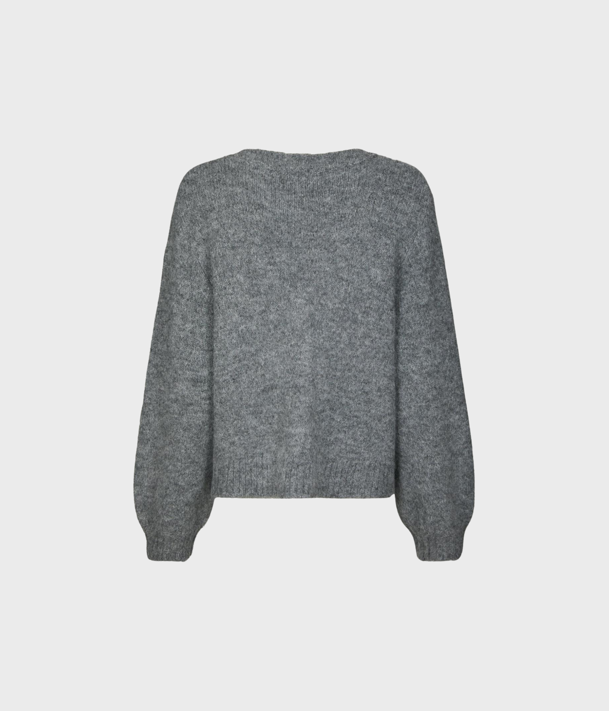 Beleney Small Check Fluff Cardigan (104 Dark Grey)