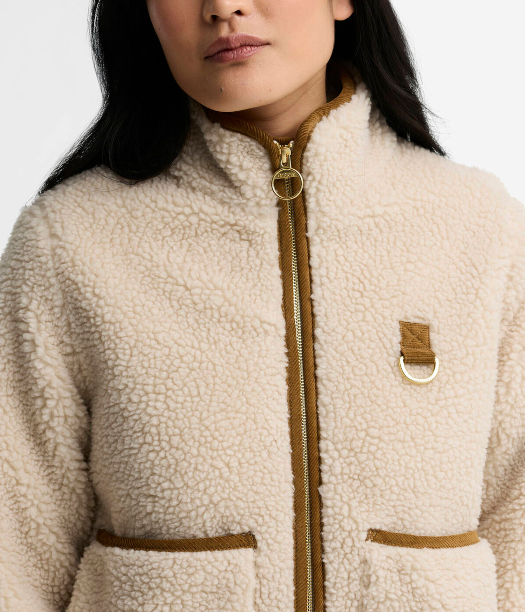 Barbour Elenora Casual Fleece Jacket (CR11 Ecru)