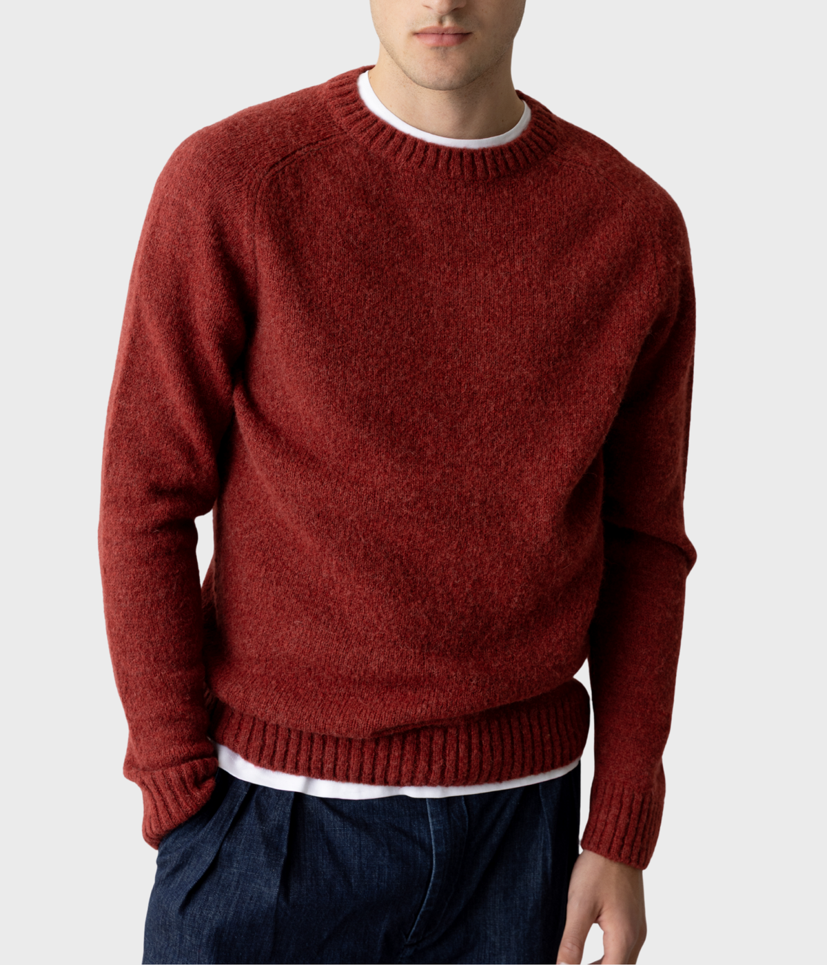 Mmgcarlos Crew Neck Knit (276 Burnt Russet)