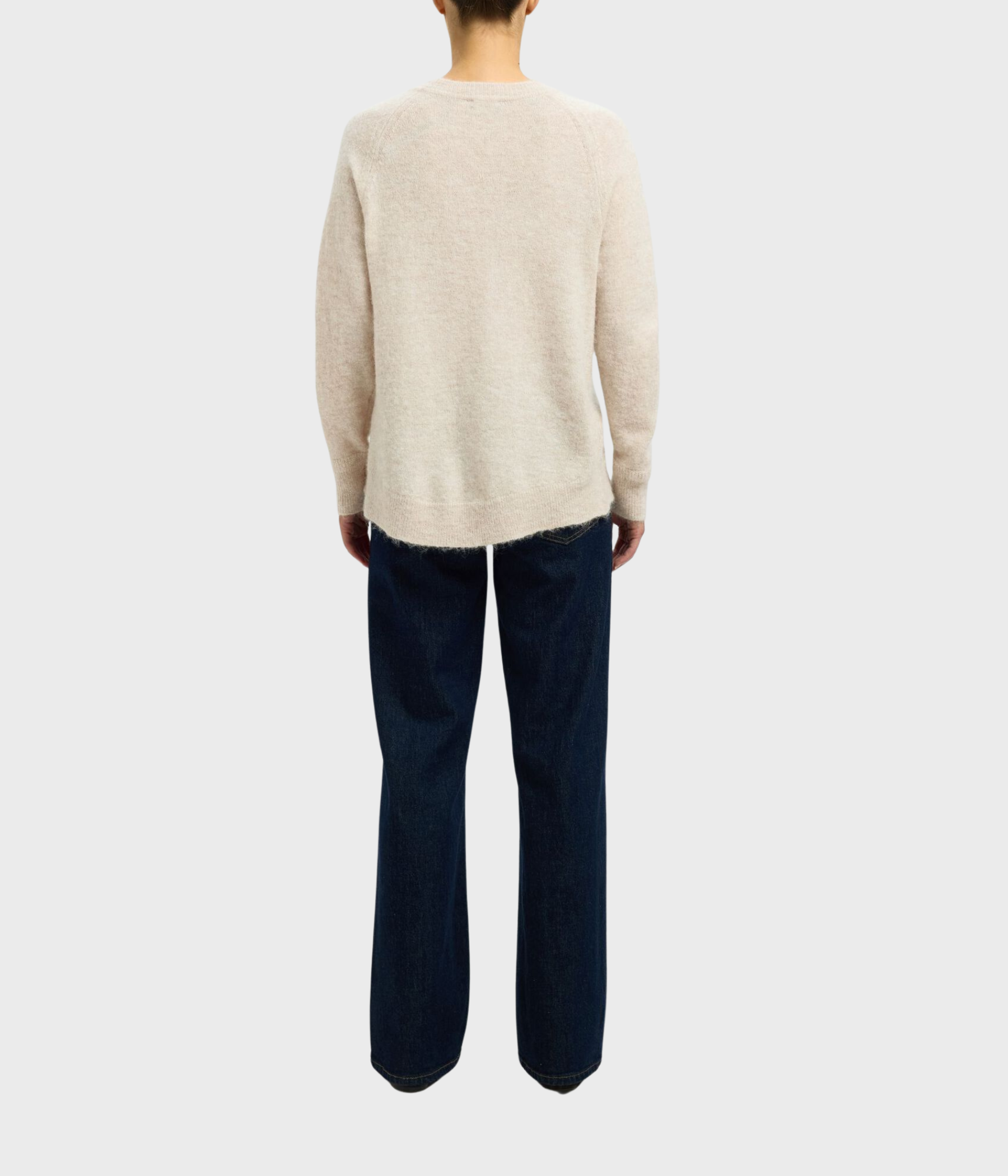 SLFLULU LS KNIT O-NECK  NOOS. (Birch)
